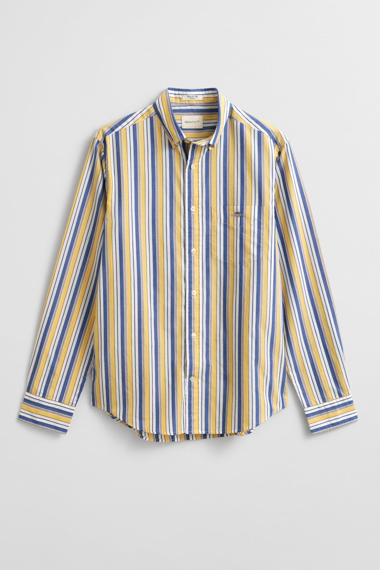REG POPLIN STRIPE SHIRT FADED SUNSET 4