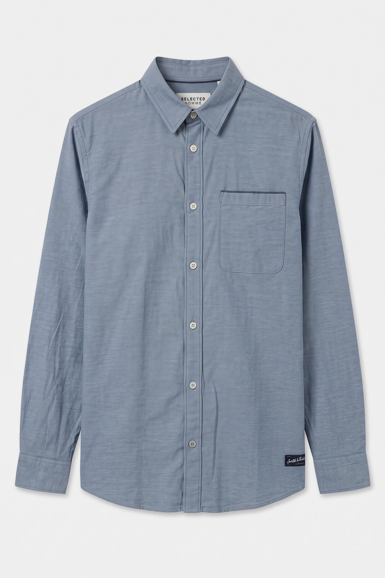 OXFORD REGULAR-FIT CONTRAST SHIRT DARK BLUE 3