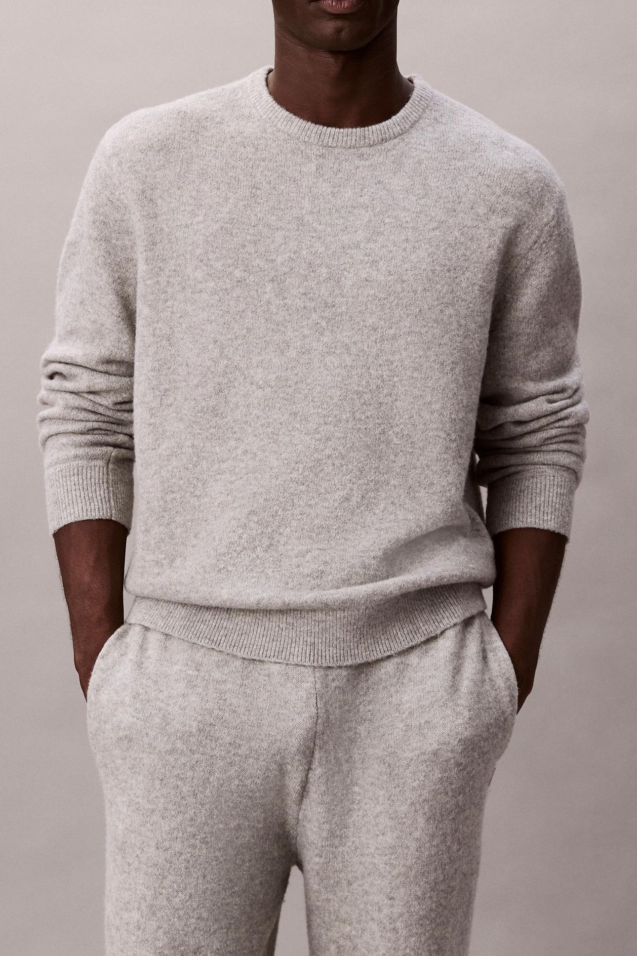 SWEATER CREW GREY HEATHER 1
