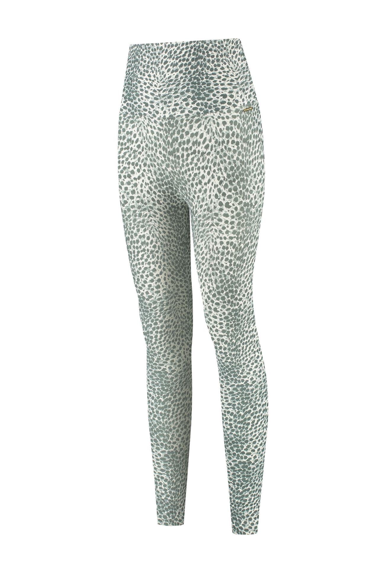 CLASSIC LEGGINGS HIGH WAISTBAND CHEETAH SAGE 3