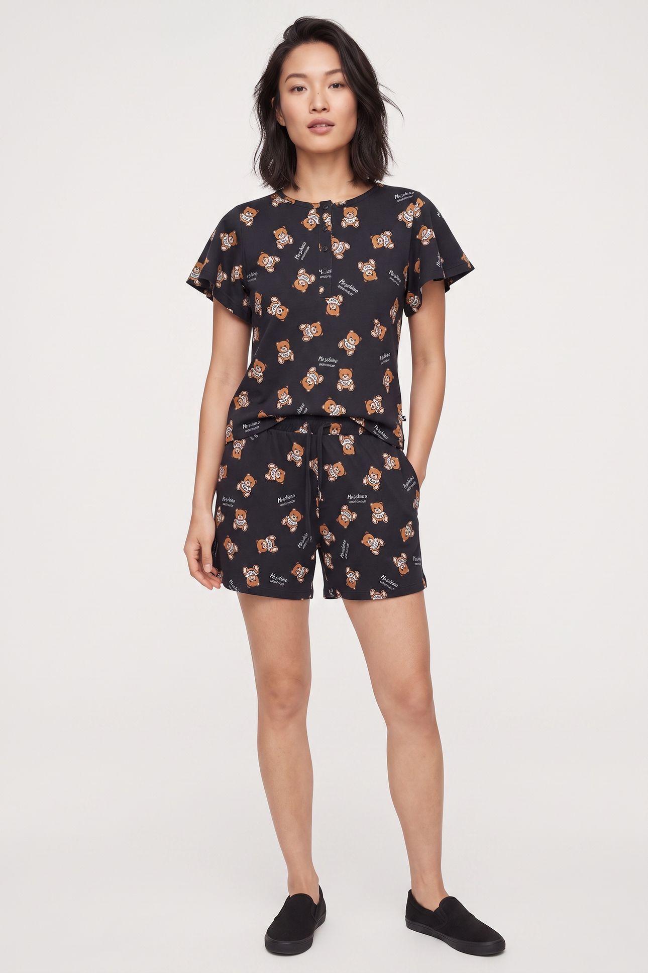 SHORT PIJAMAS BLACK 1