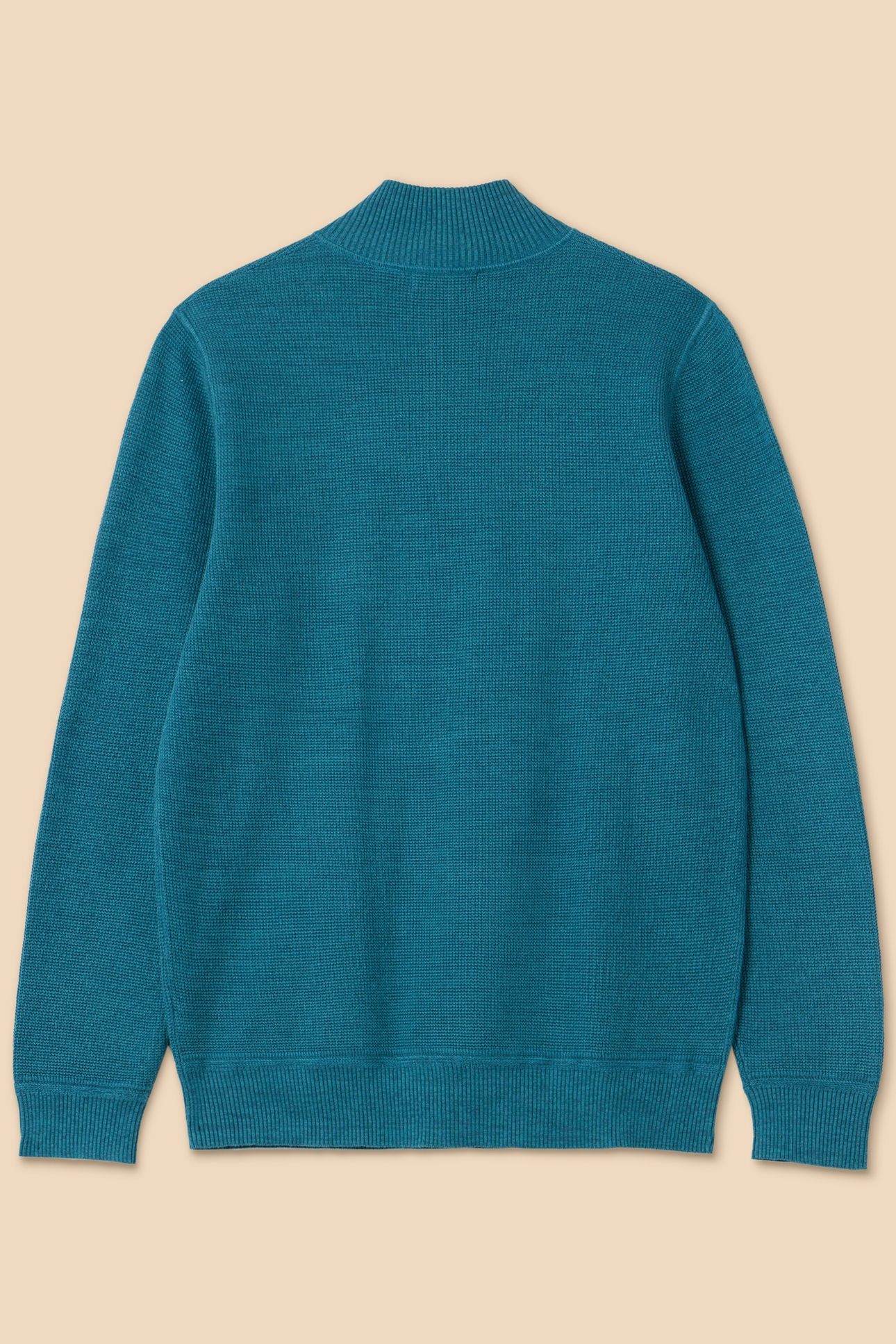 ATTADALE FUNNEL NECK JUMPER MID TEAL 4