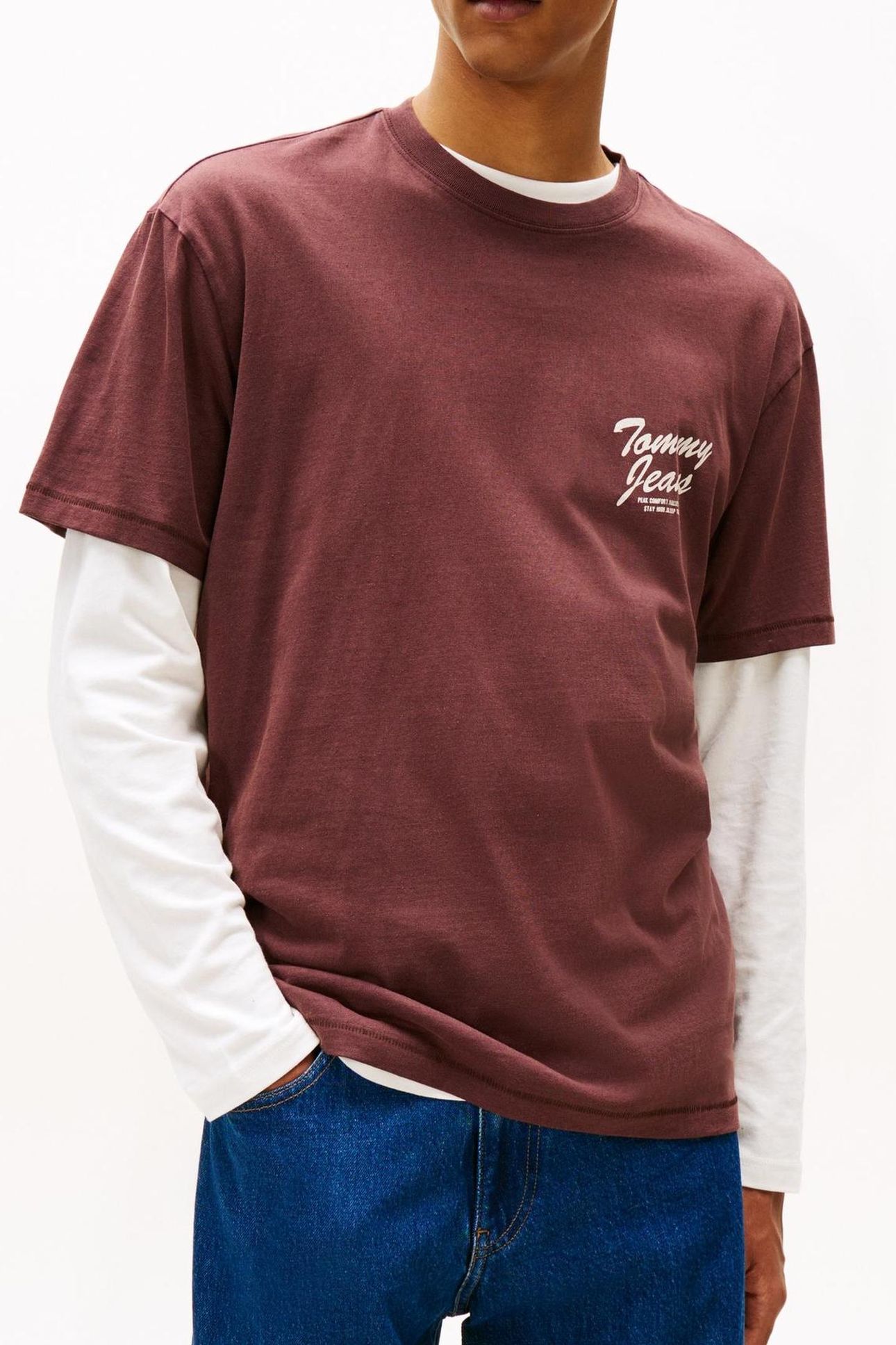 TJM RELAXED NOVELTY TEE RICH BROWN 1