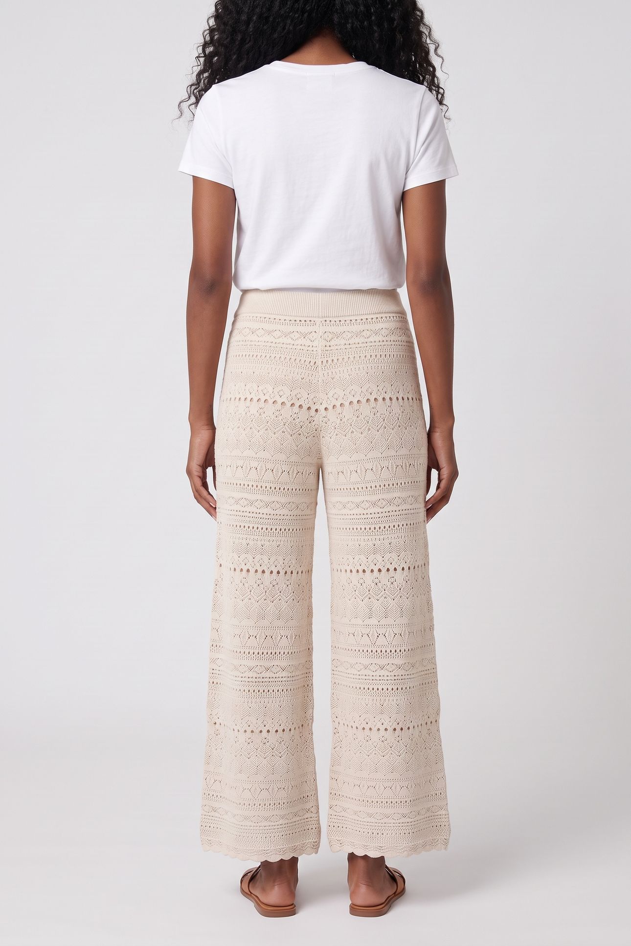 WIDE TROUSERS ECRU 2