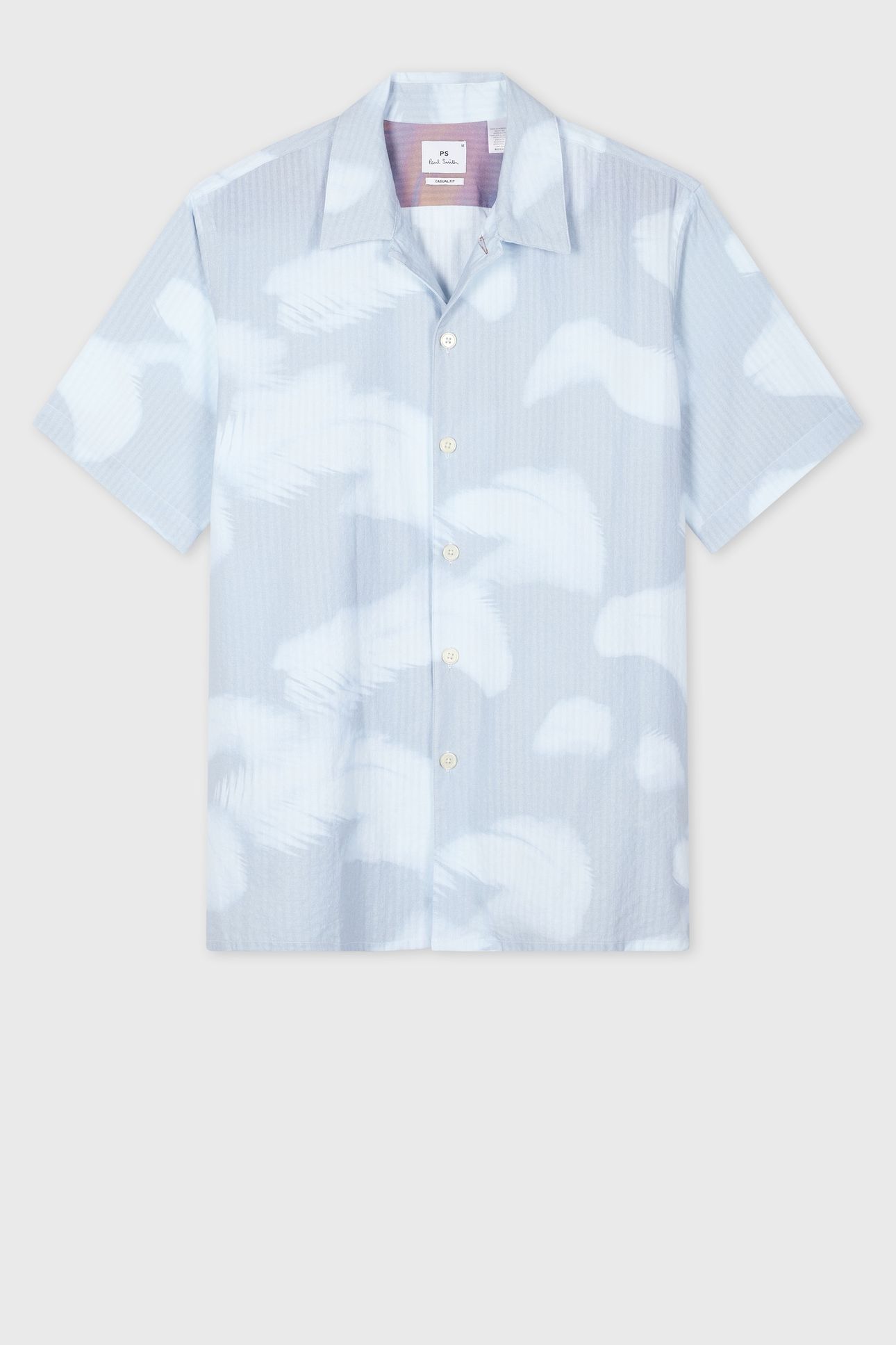 MENS SS CASUAL FIT SHIRT LIGHT BLUE 1