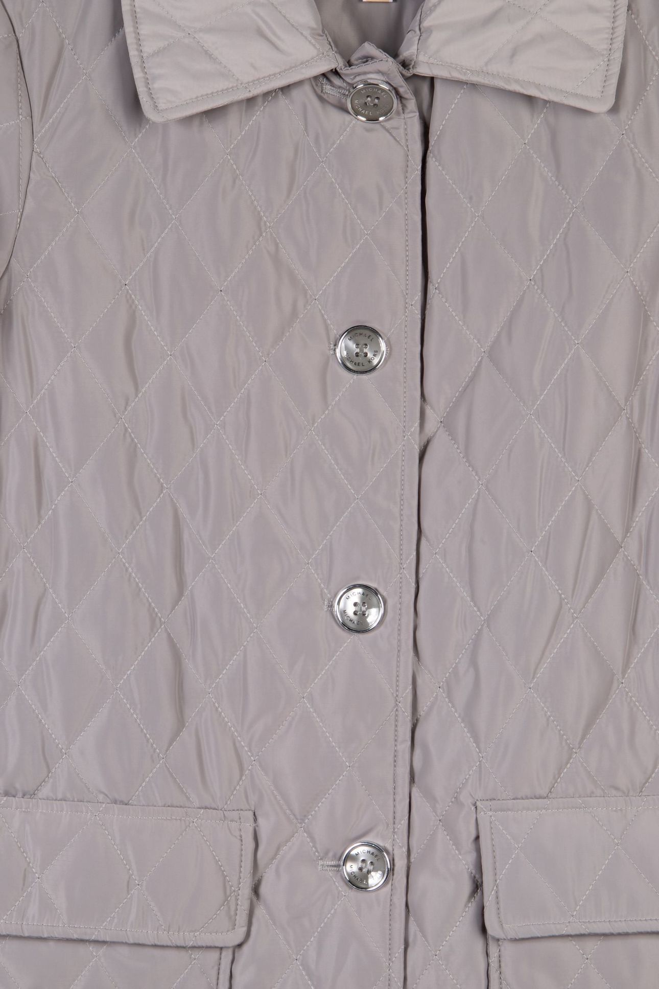 BUTTON UP QUILTED JACKET NICKEL/OPAL 4