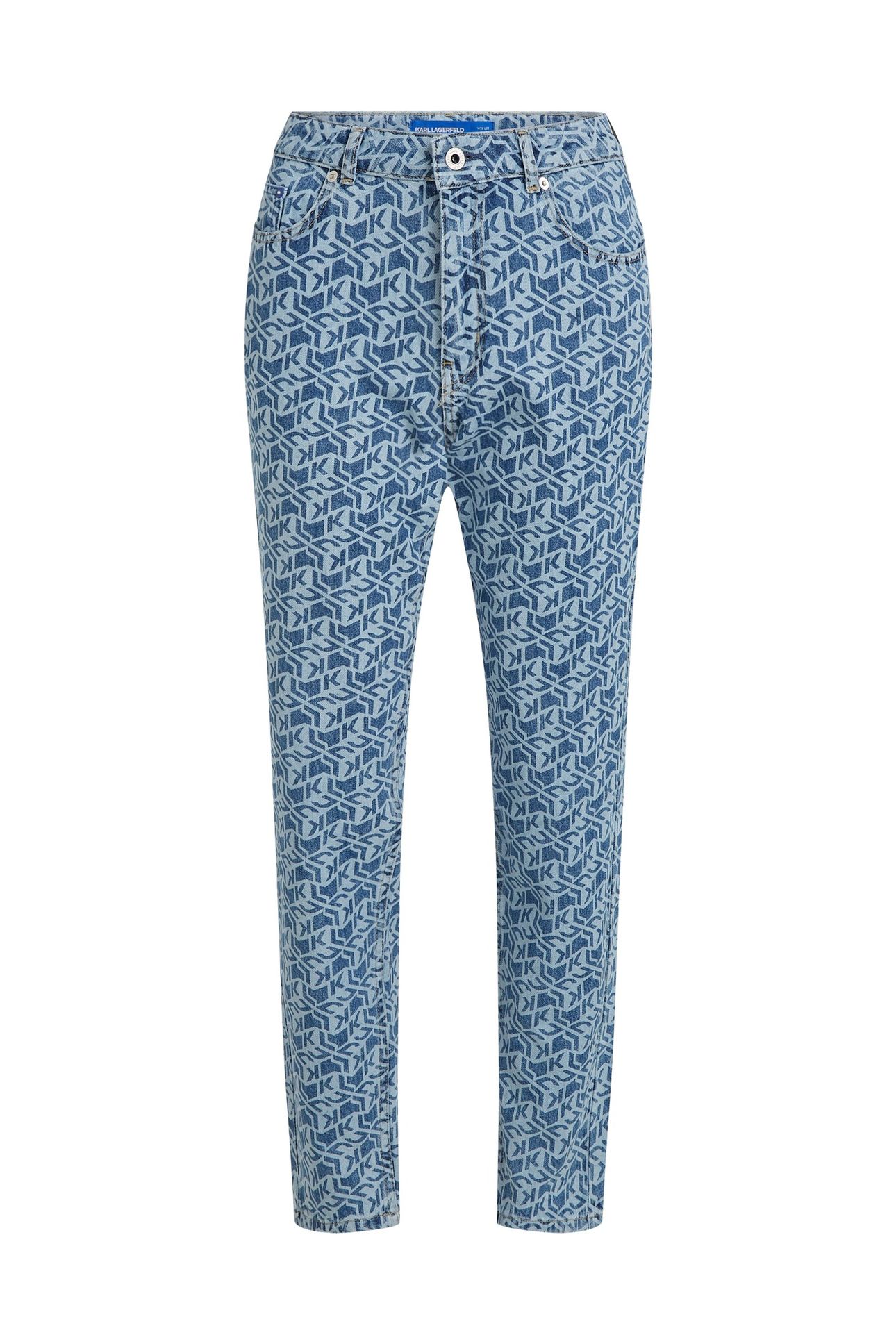 KLJ MOM AOP DENIM MONOGRAM BLUE 4