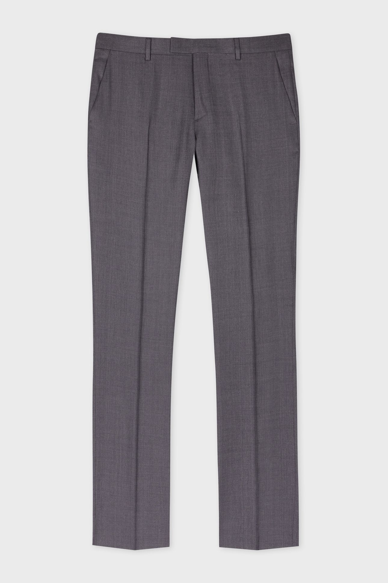 MENS SLIM FIT TROUSER GREY MELANGE 4