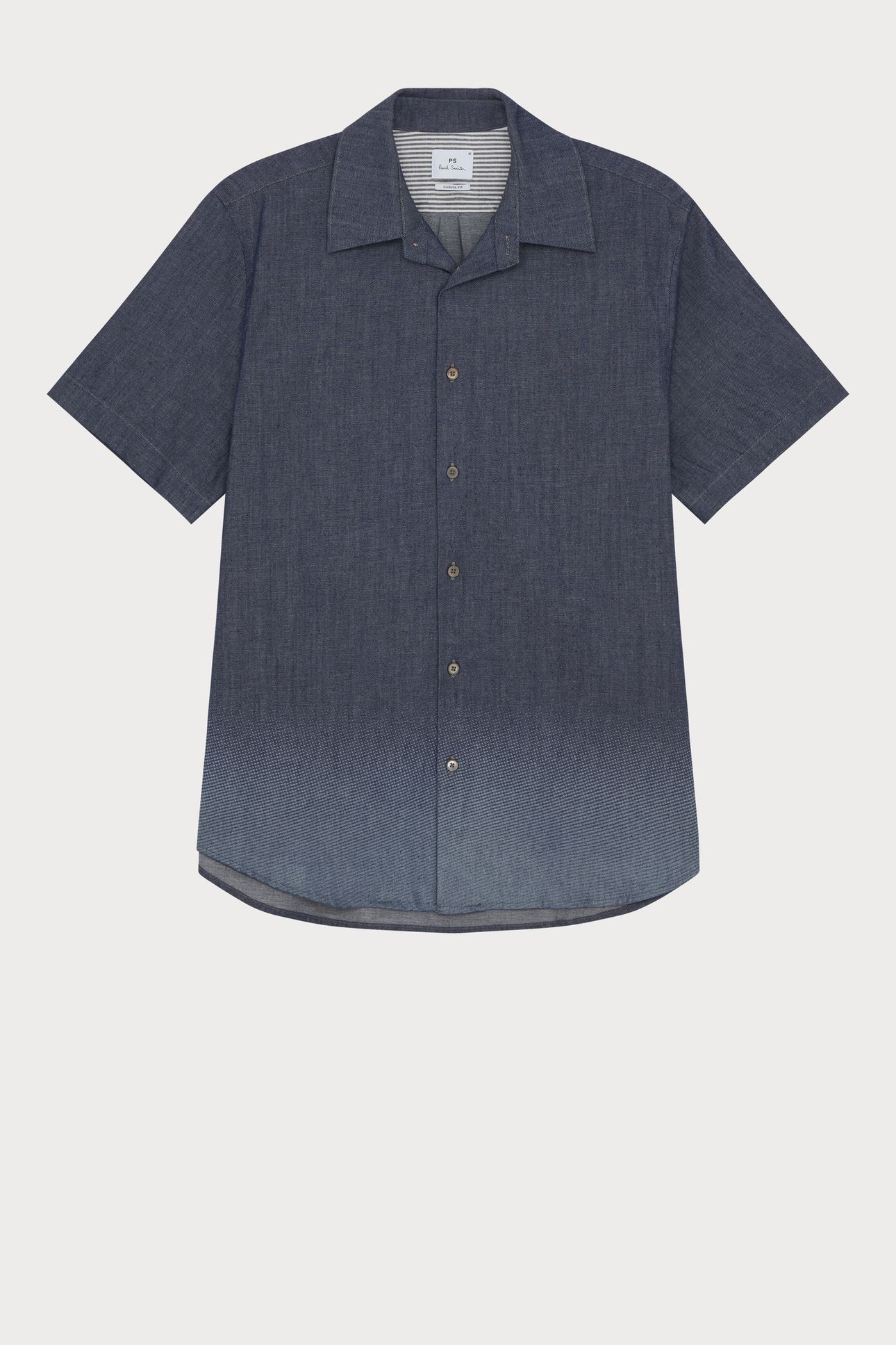 MENS SS CASUAL FIT SHIRT BLEACH EFFECT 6