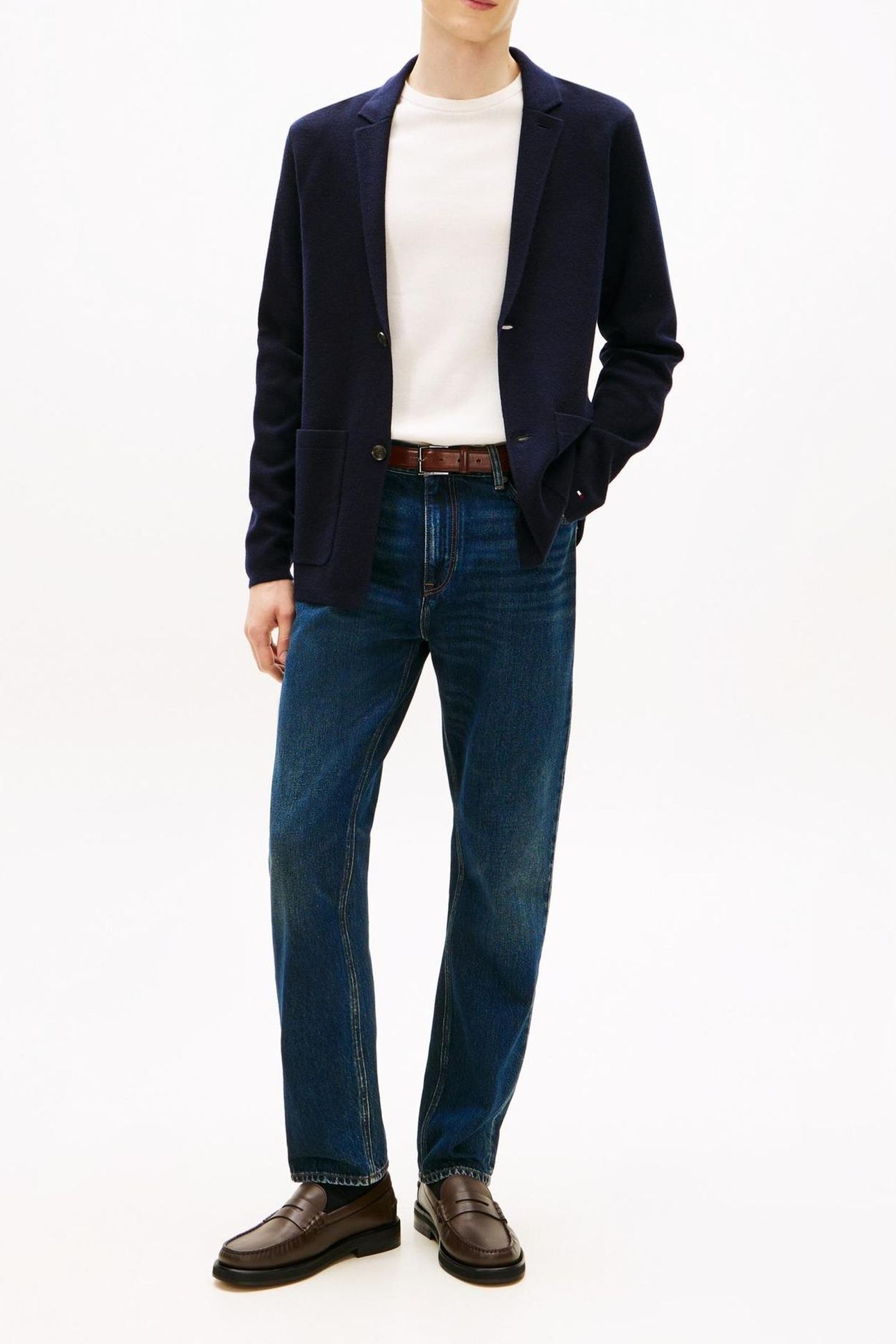 DC KNITTED BLAZER DESERT SKY 2