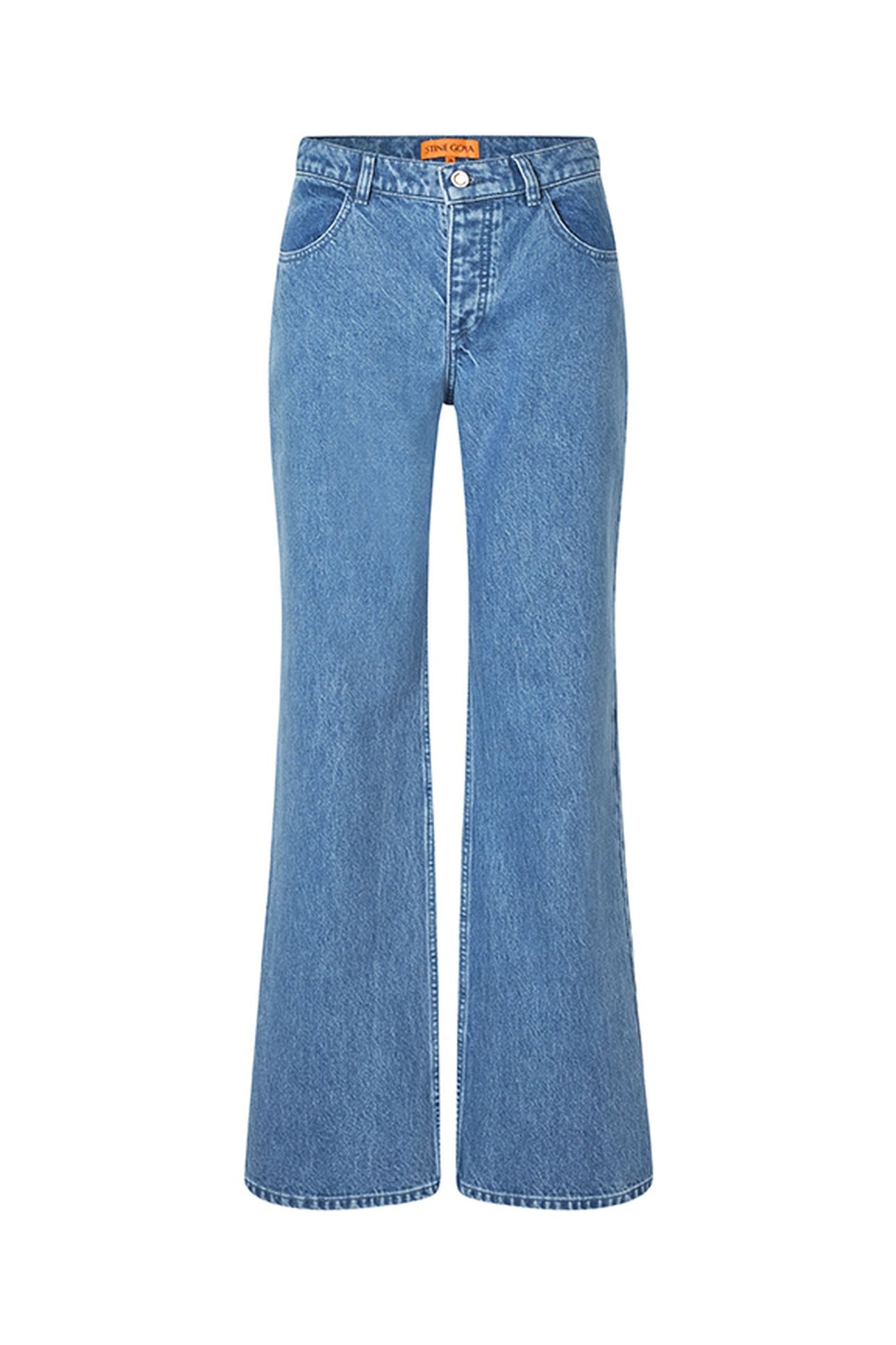 STRAIGHT LEG LONG PANTS DENIM BLUE 5