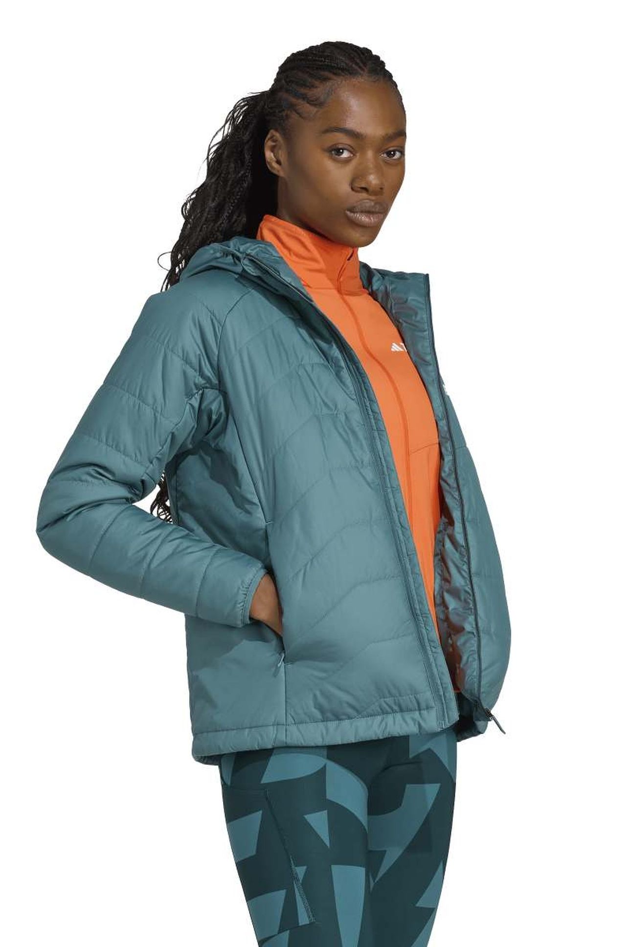 W MT INS HO JACKET PRELOVED TEAL 3