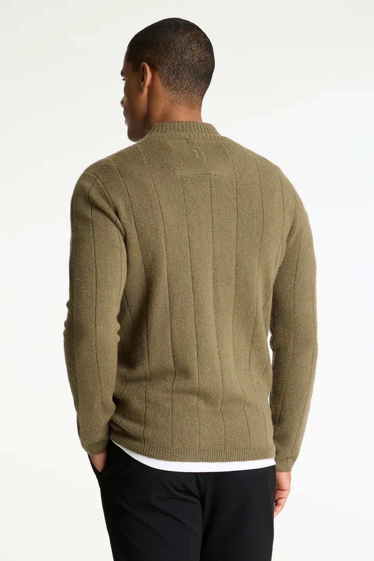 PULLOVER TRACK MOCK STONE GRAY 2