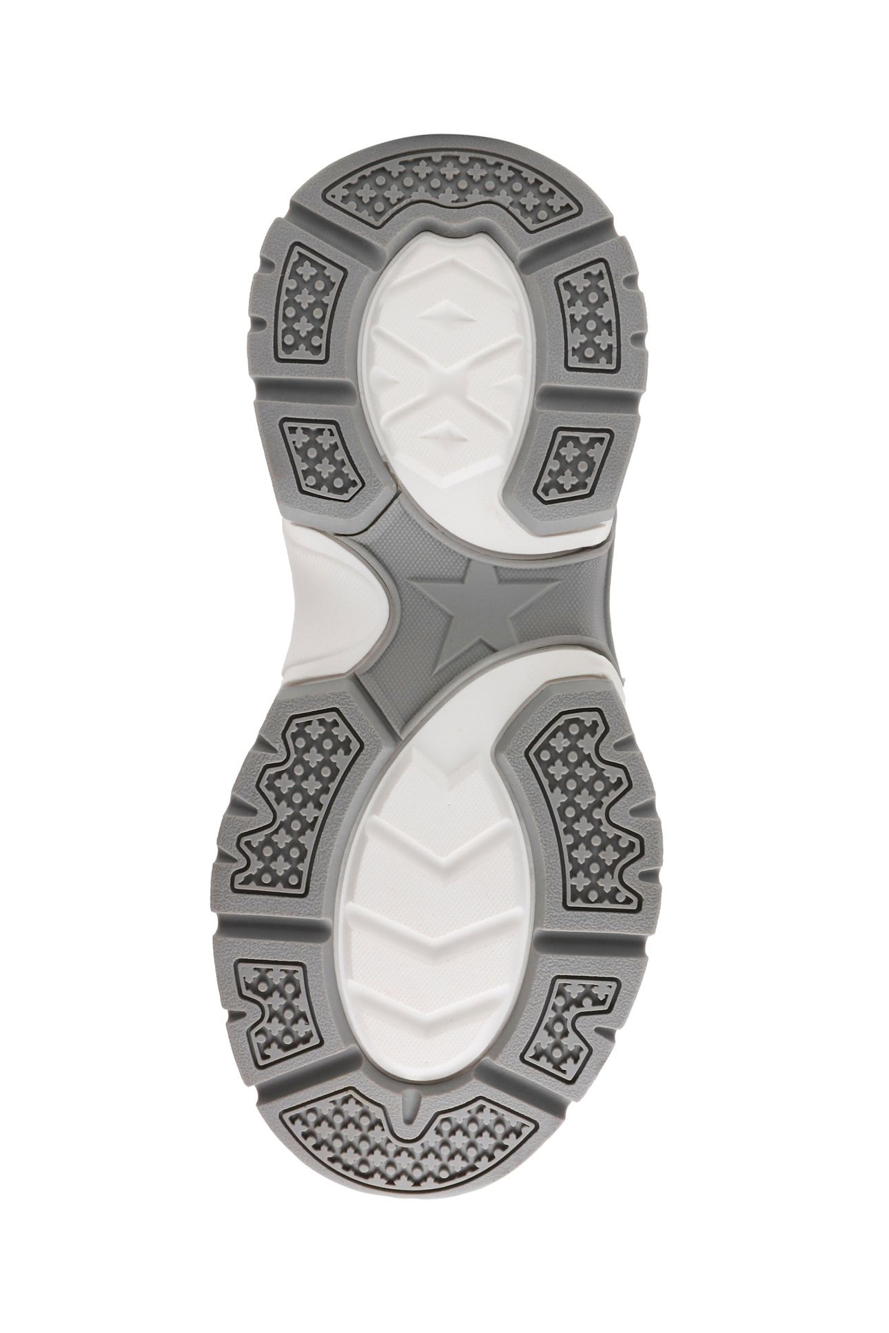 AMPLE SNEAKERS SILVER/WHT 7