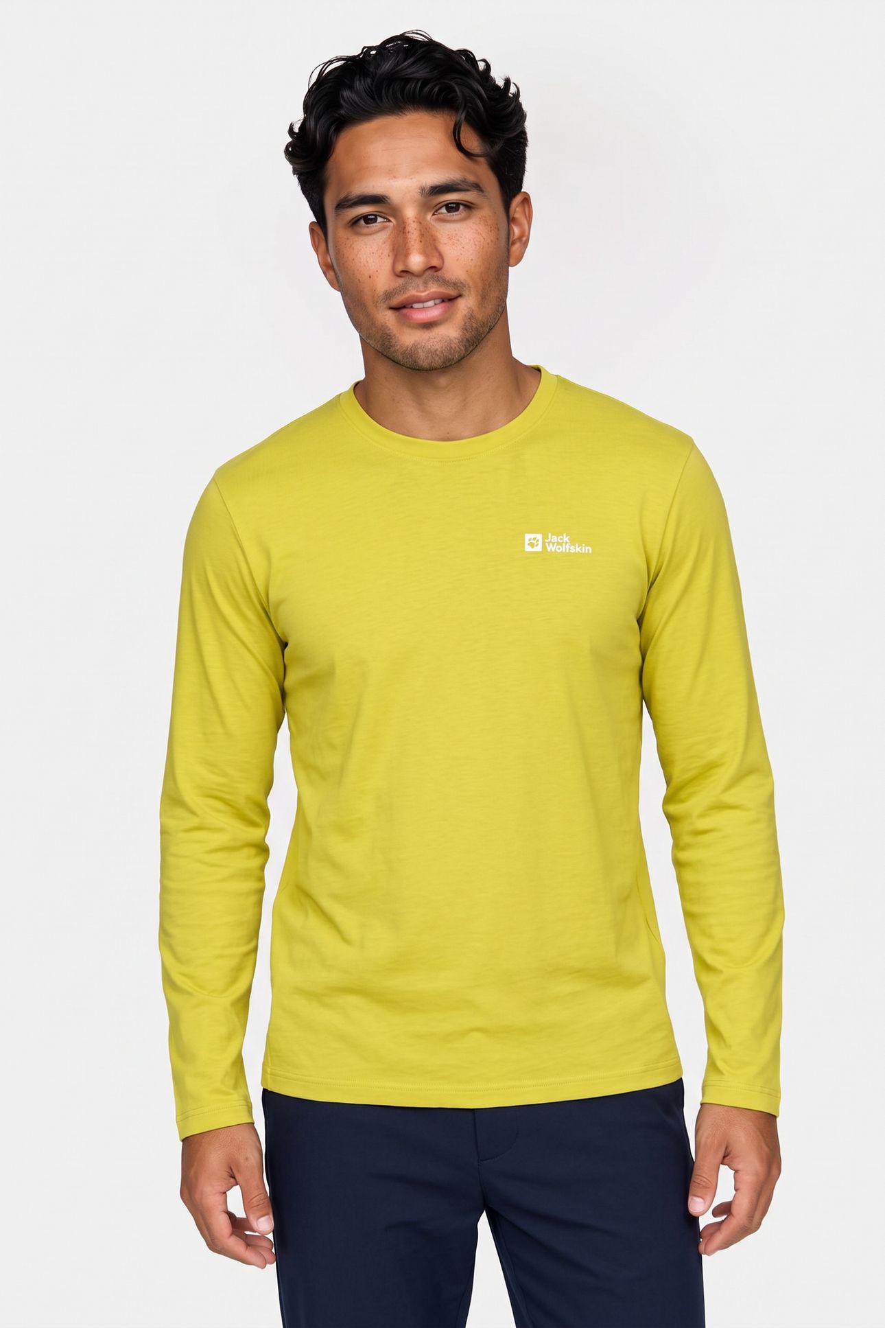 VONNAN T-SHIRT LONG SLEEVE CHARTREUSE 1