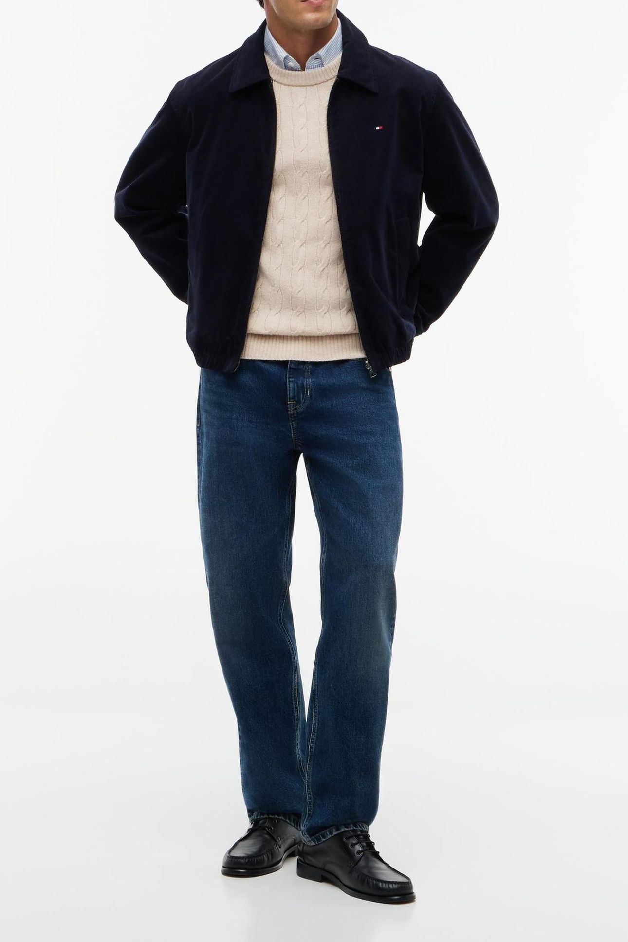 REVERSIBLE CORDUROY NAVY BLUE 1