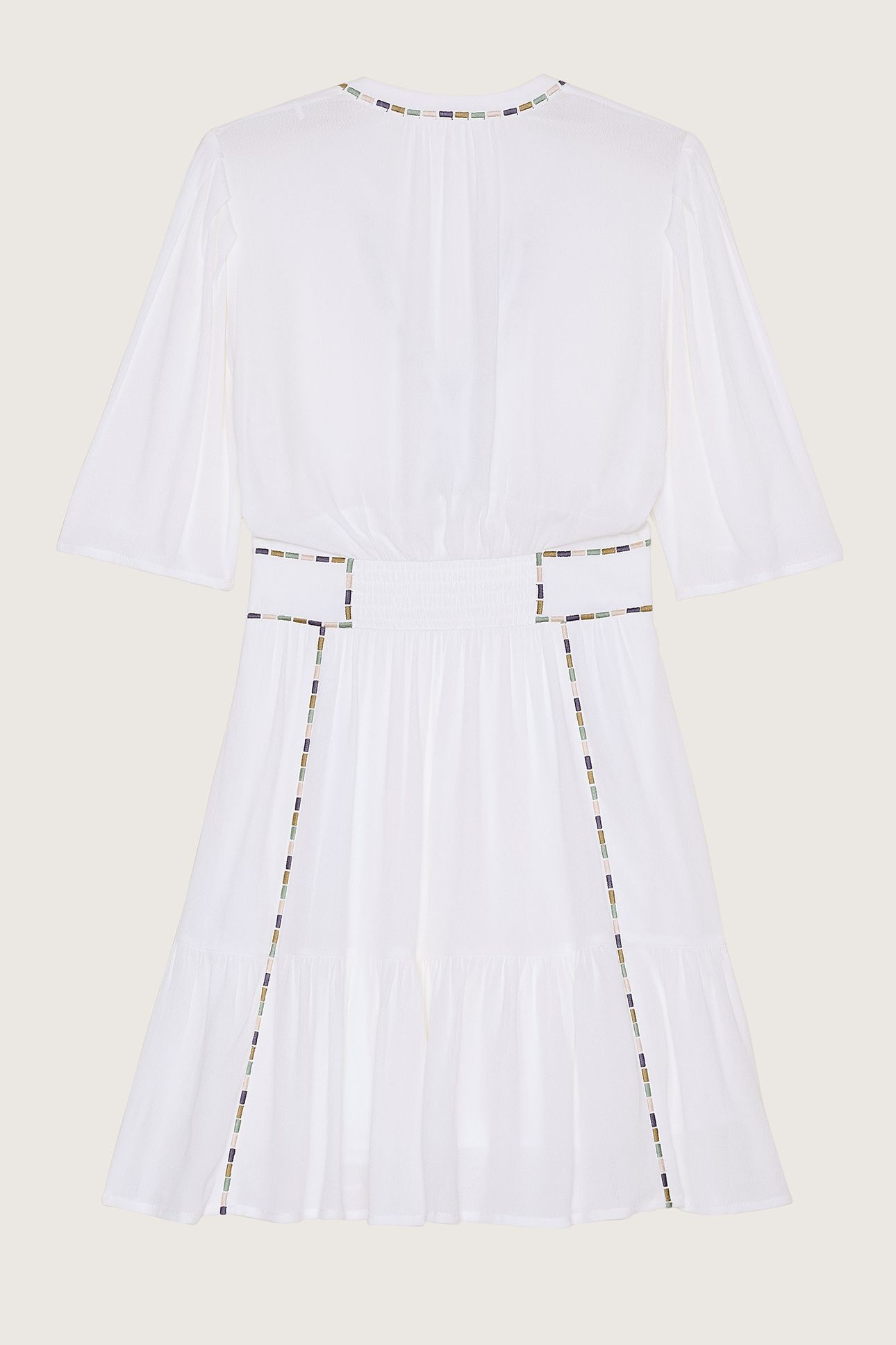 MINI DRESS ECRU 3