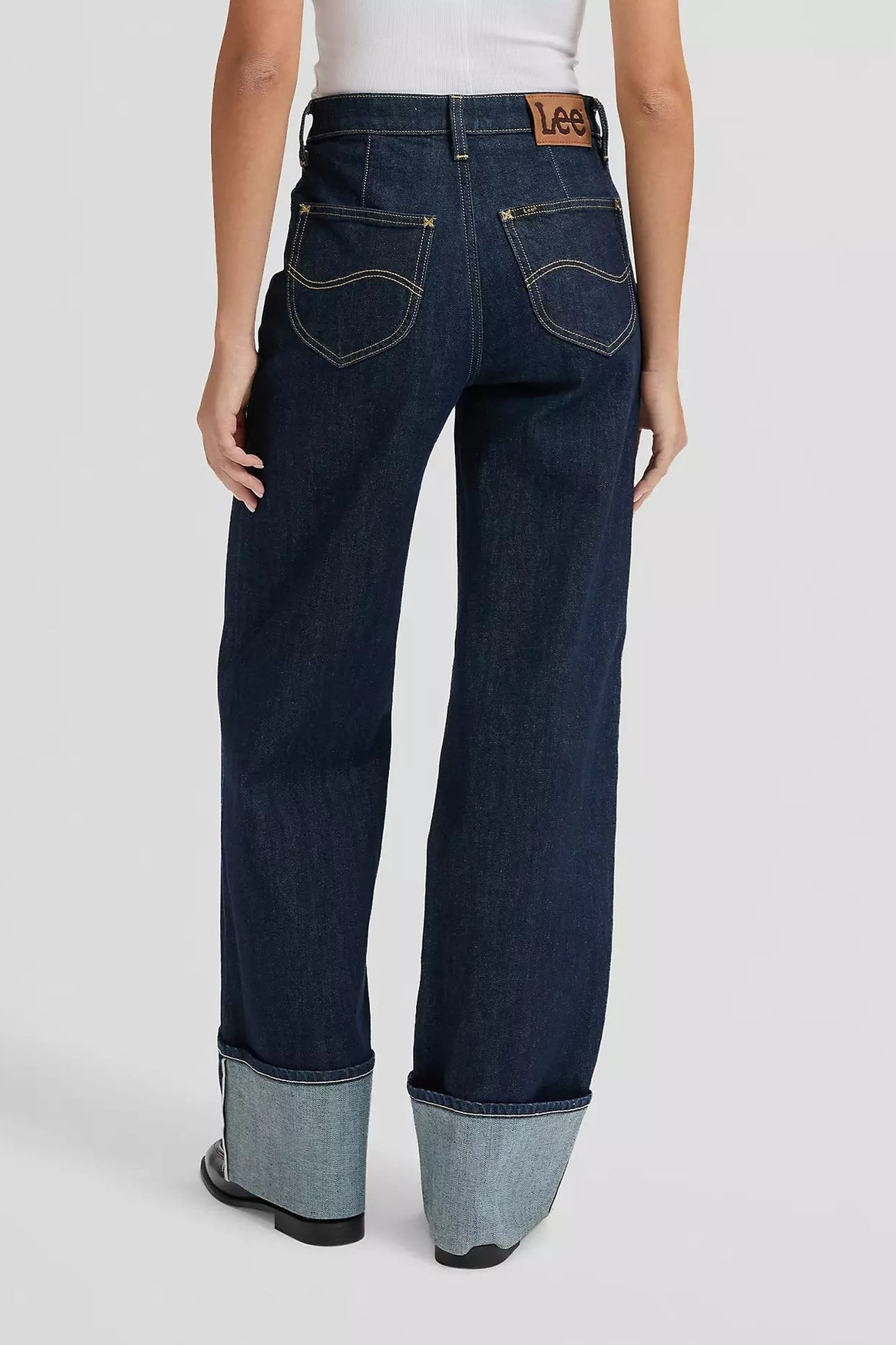 STELLA - XION - HIGH WAIST WIDE LEG DARK BLUE 3