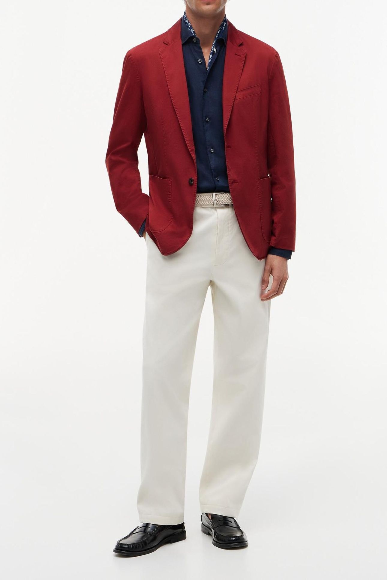 DC COTTON GMD BLAZER MAGMA RED 1