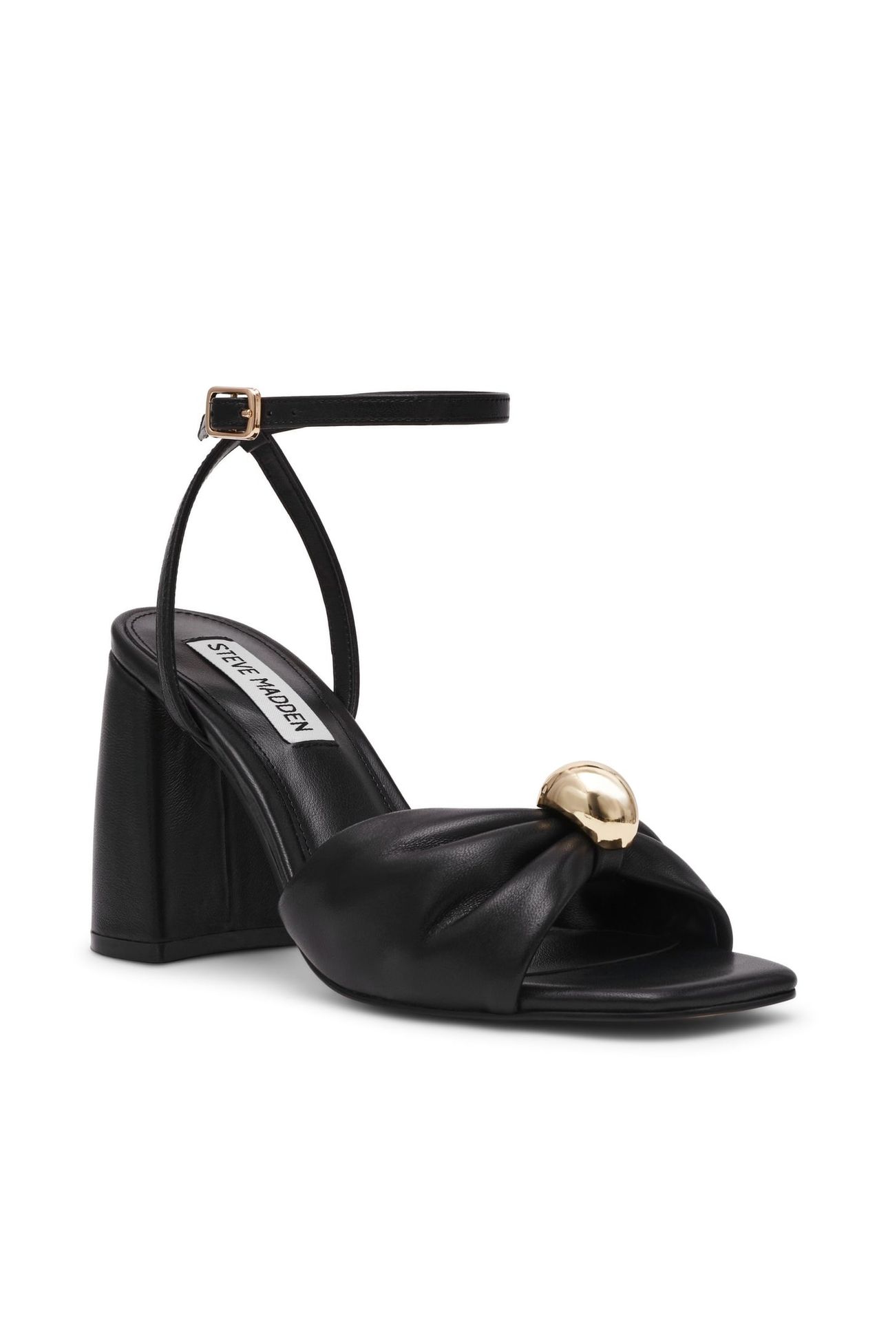 MELADI SANDALS BLACK LEATHER 2