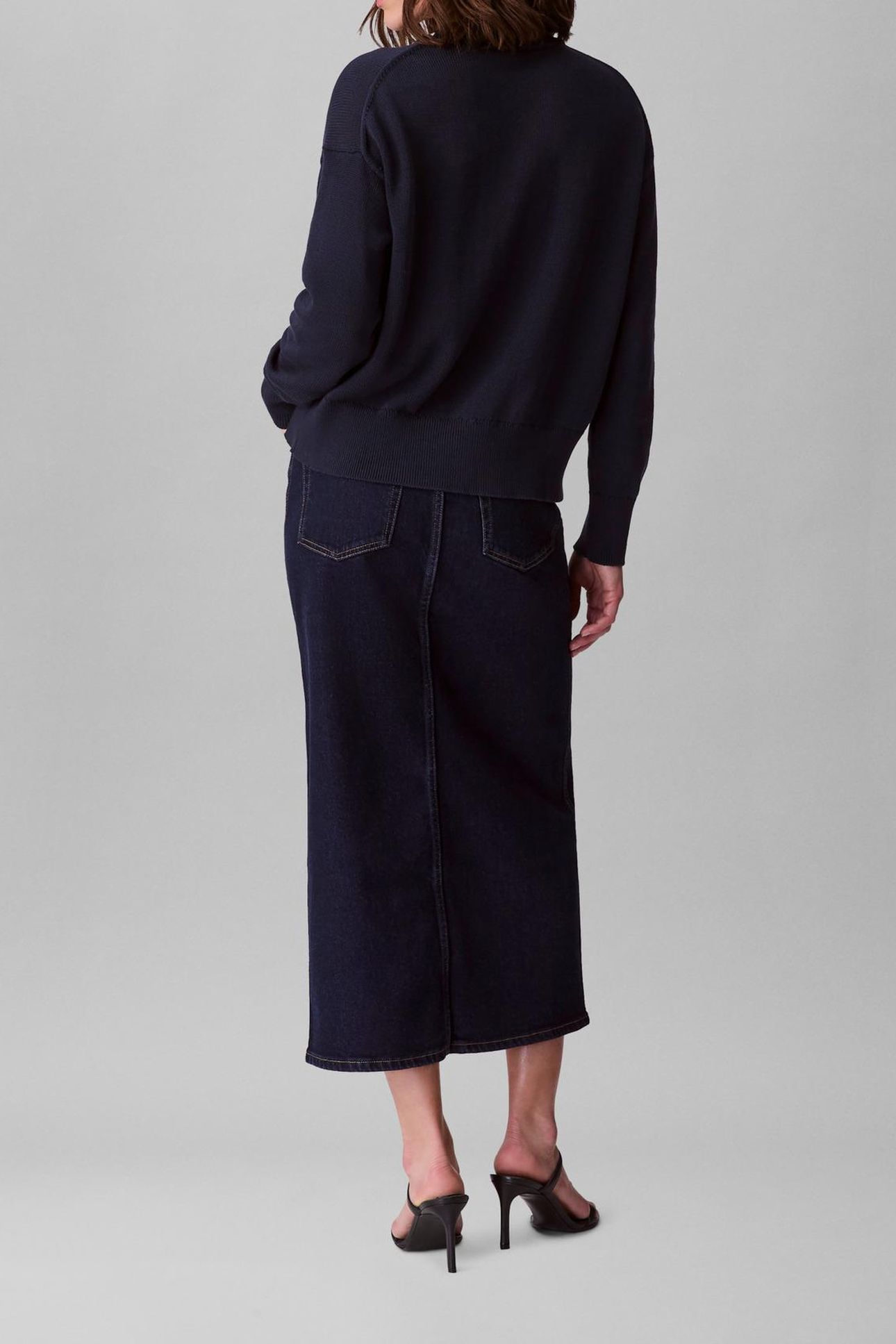 COTTON GRAPHIC PULLOVER DARK SAPPHIRE 2