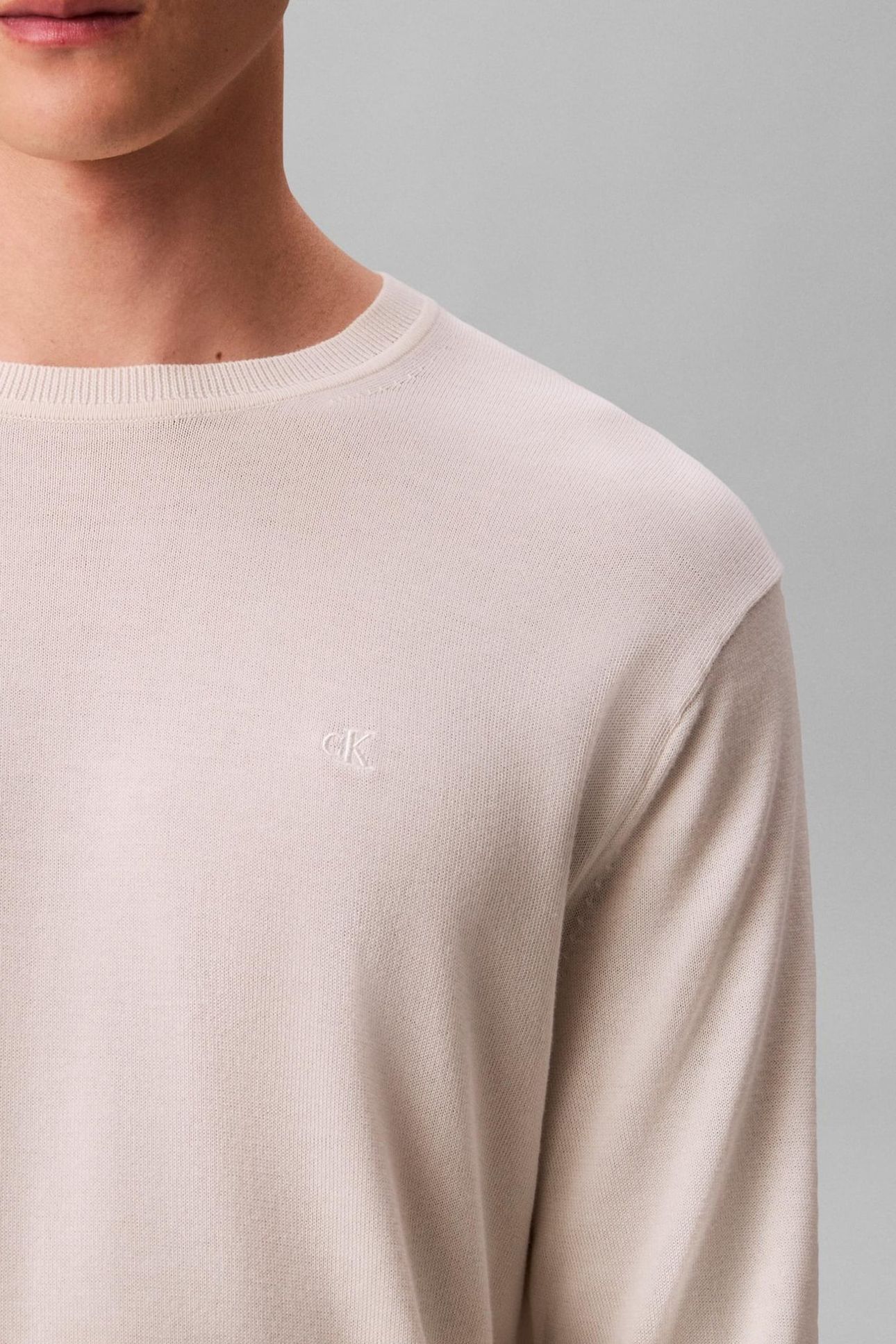 LS SUPIMA COTTON CREW TOFU 6