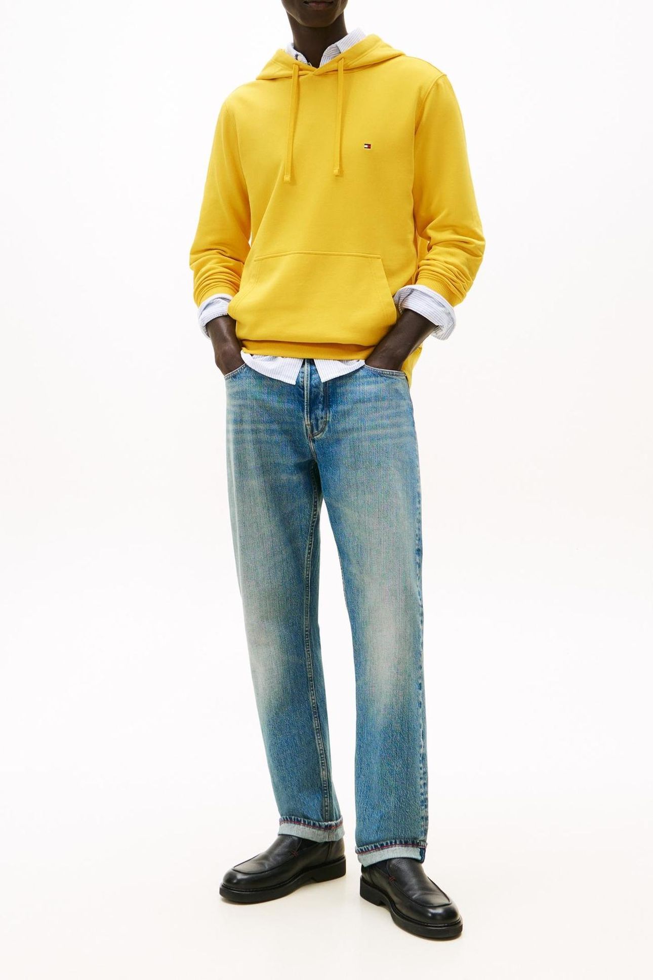ESSENTIAL TERRY HOODIE MORNINGSIDE YELLOW 3