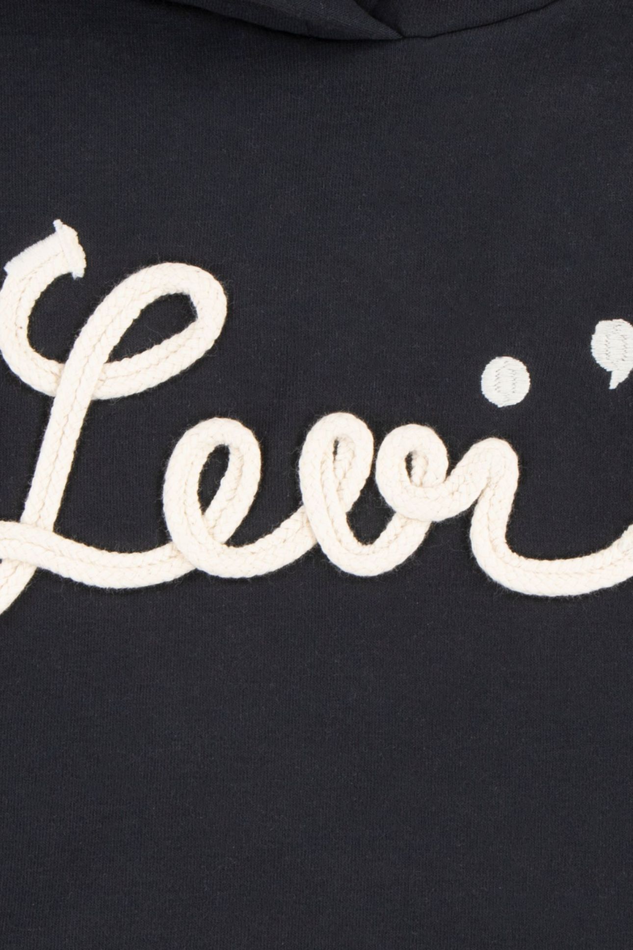 GIRLS LEVIS SCRIPT SWEATSHIRT DR JET BLACK 4