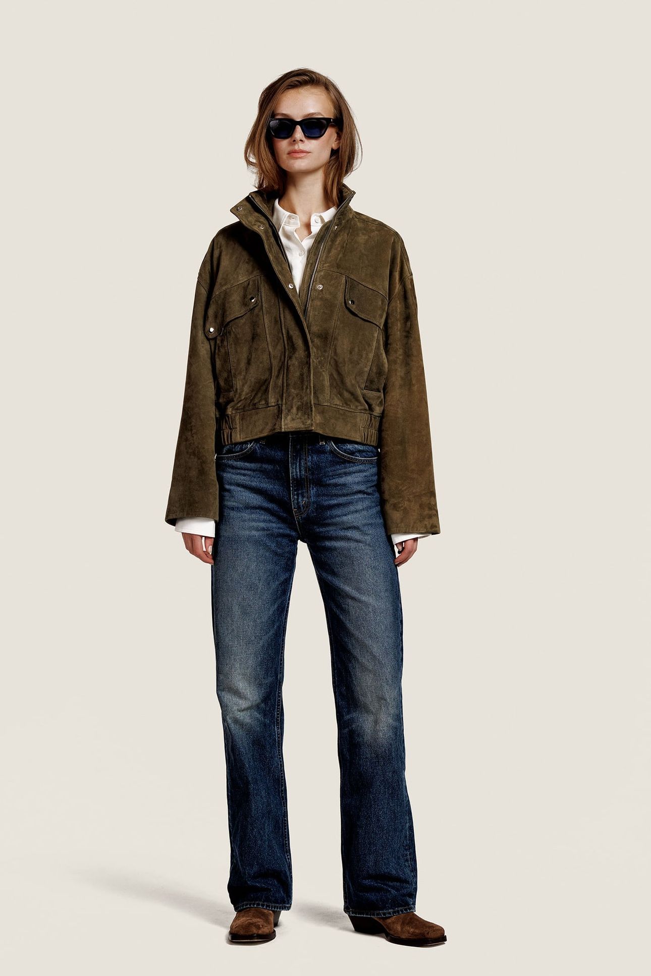 BECCY SUEDE JACKET KAKI 3