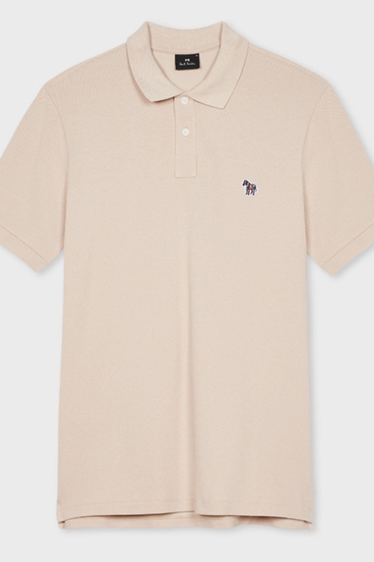 MENS REG FIT SS POLO SHIRT ZEBRA PARCHMENT 2