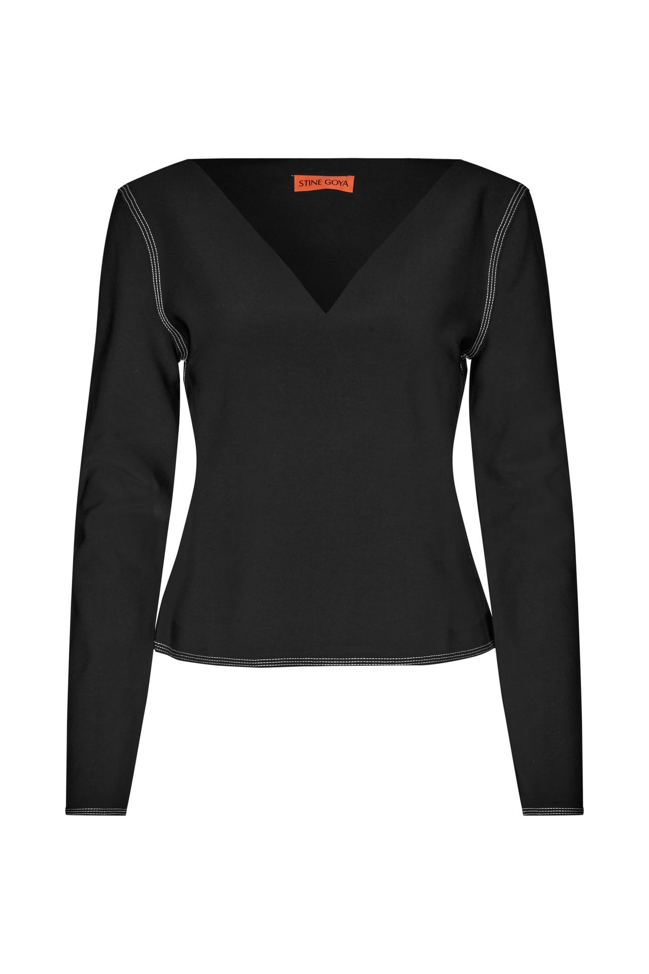 IVEE TOP LONG SLEEVE JET BLACK 5