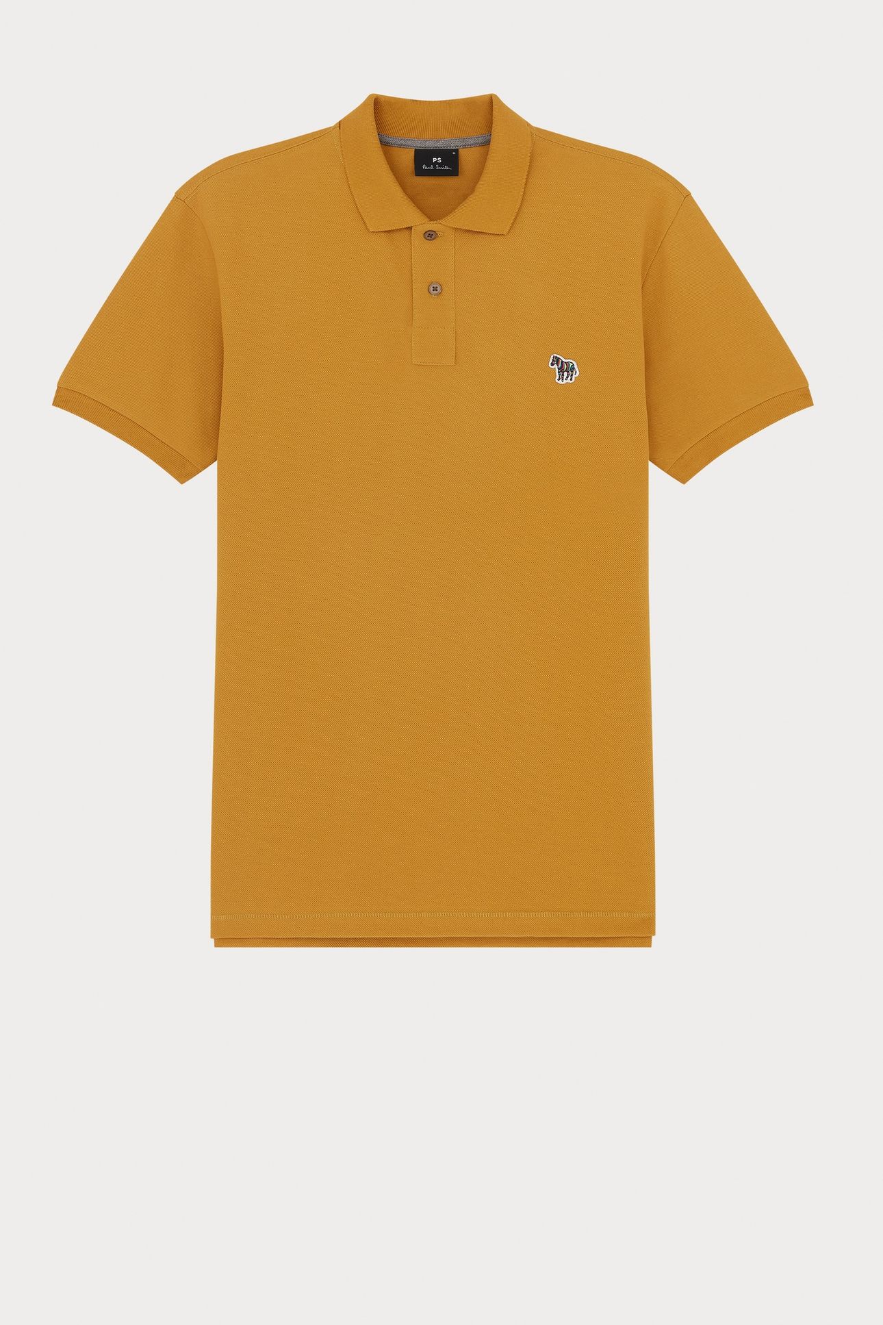 MENS REG FIT SS POLO SHIRT ZEBRA OCHRE 5