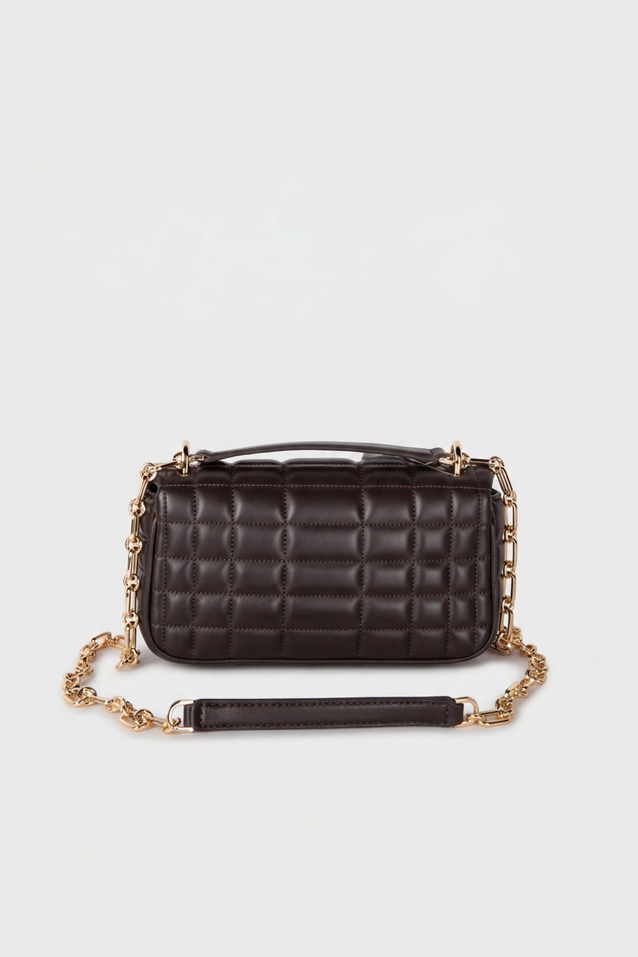 SMALL CONVERTIBLE CHAIN SHOULDER CHOCOLATE 2