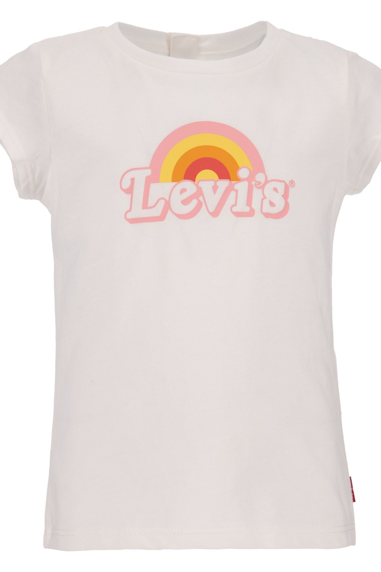 GIRLS SS RAINBOW GRAPHIC TEE WHITE ALYSSUM 1
