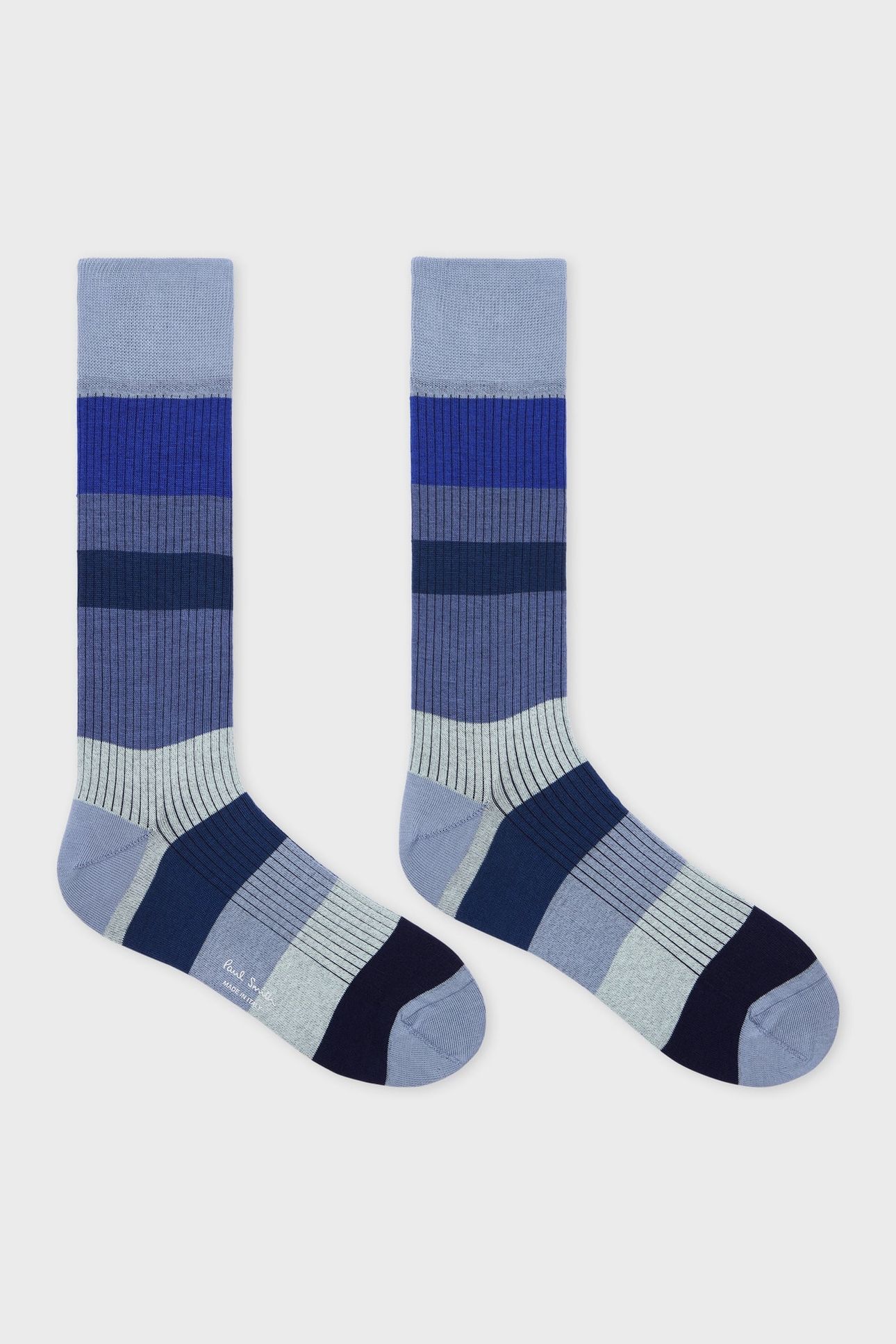 MEN SOCK IGGY RIB TURQUOISE 2