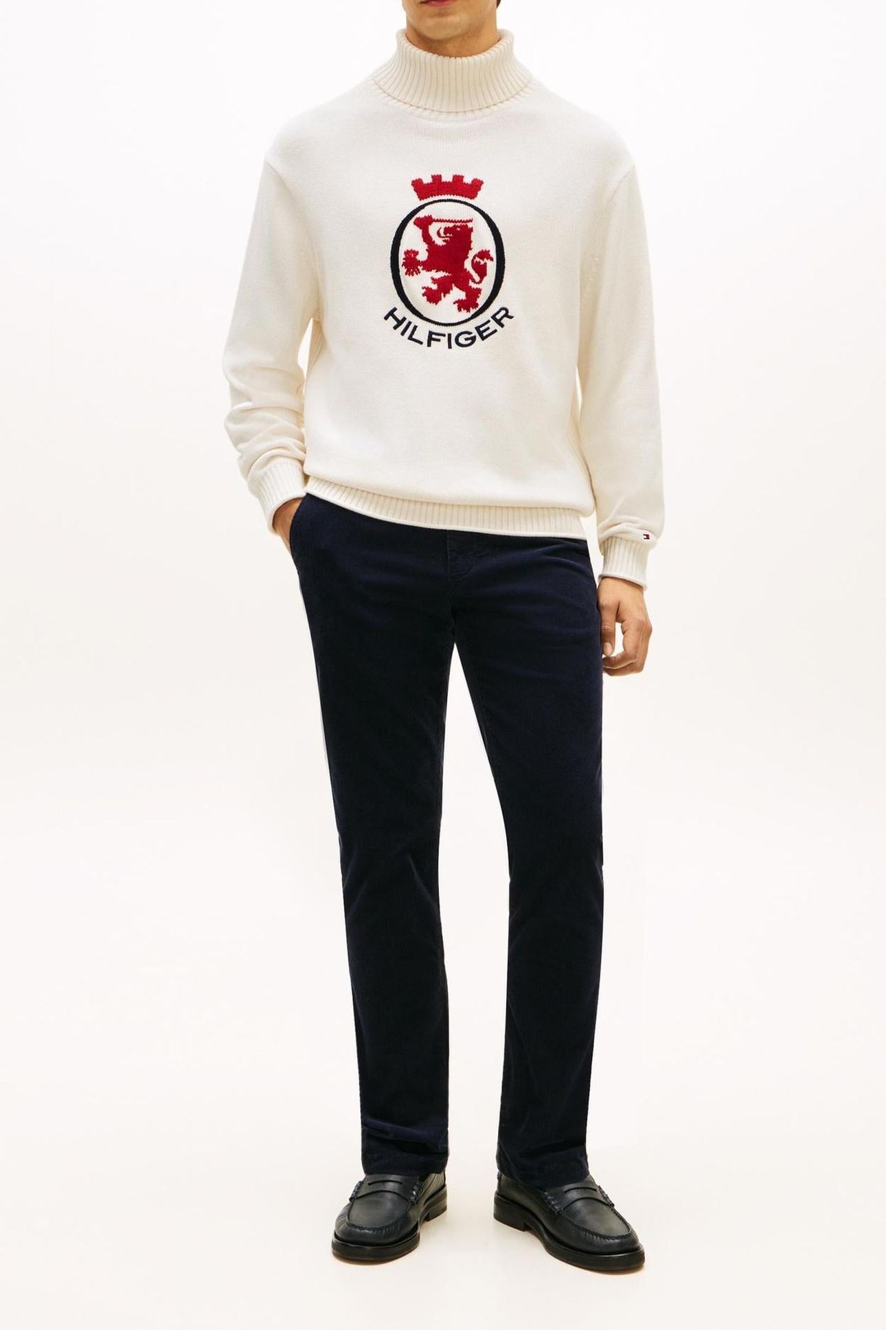 RWB GRAPHIC ROLL NECK IVORY PETAL 1