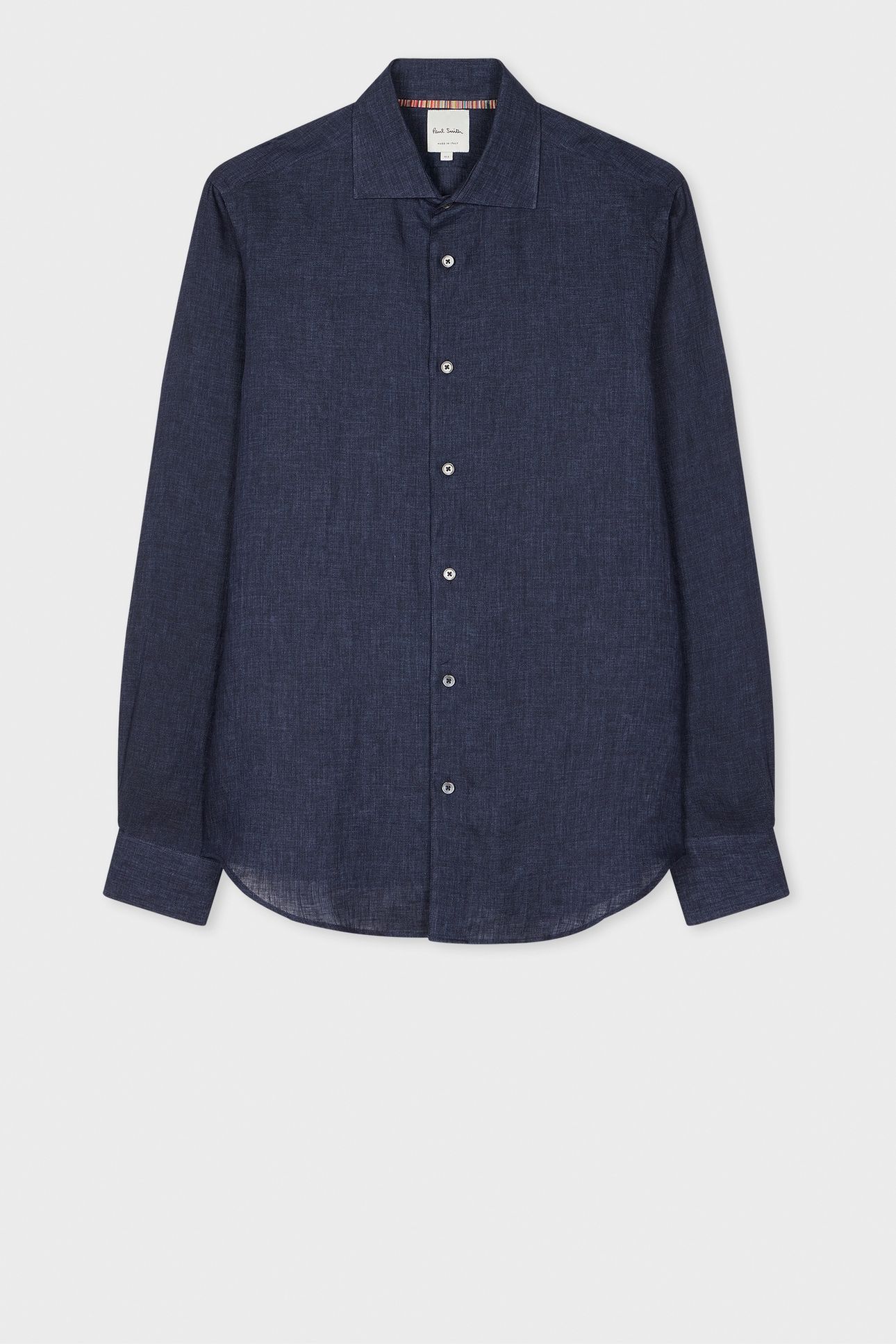 MENS S/C SLIM FIT SHIRT INKY BLUE 3
