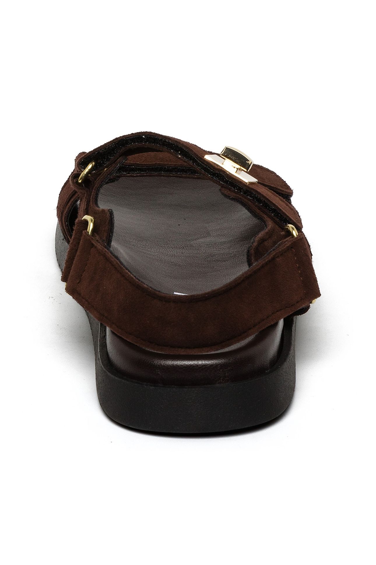 MONA-E SANDALS DK BROWN SUEDE 3