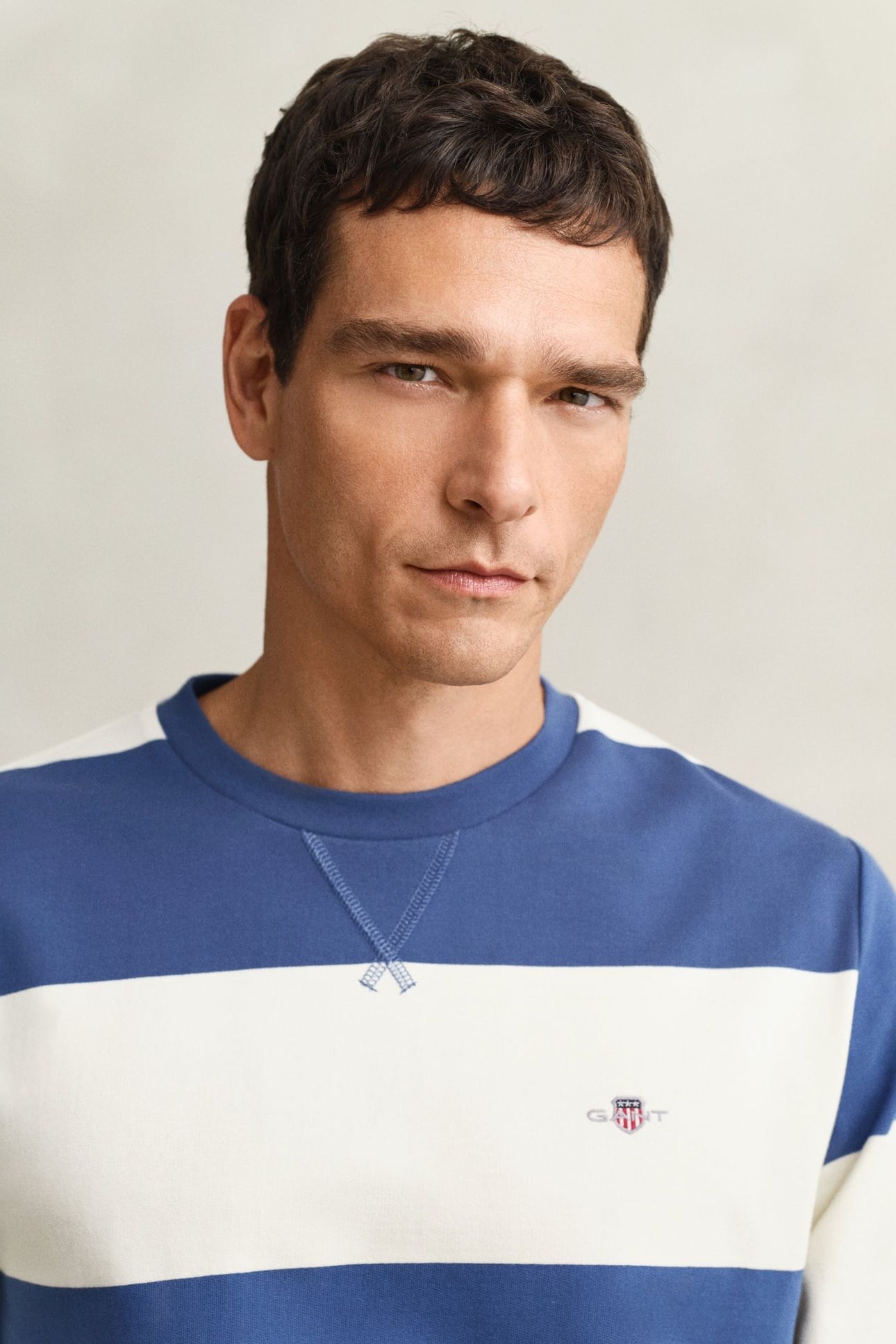 STRIPED C-NECK VINTAGE BLUE 5