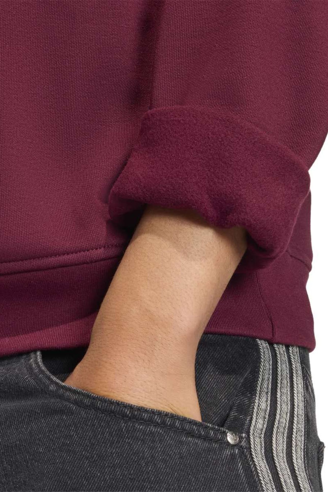 UNISEX ESSENTIAL REGULAR FLEECE CREWNECK MAROON 6