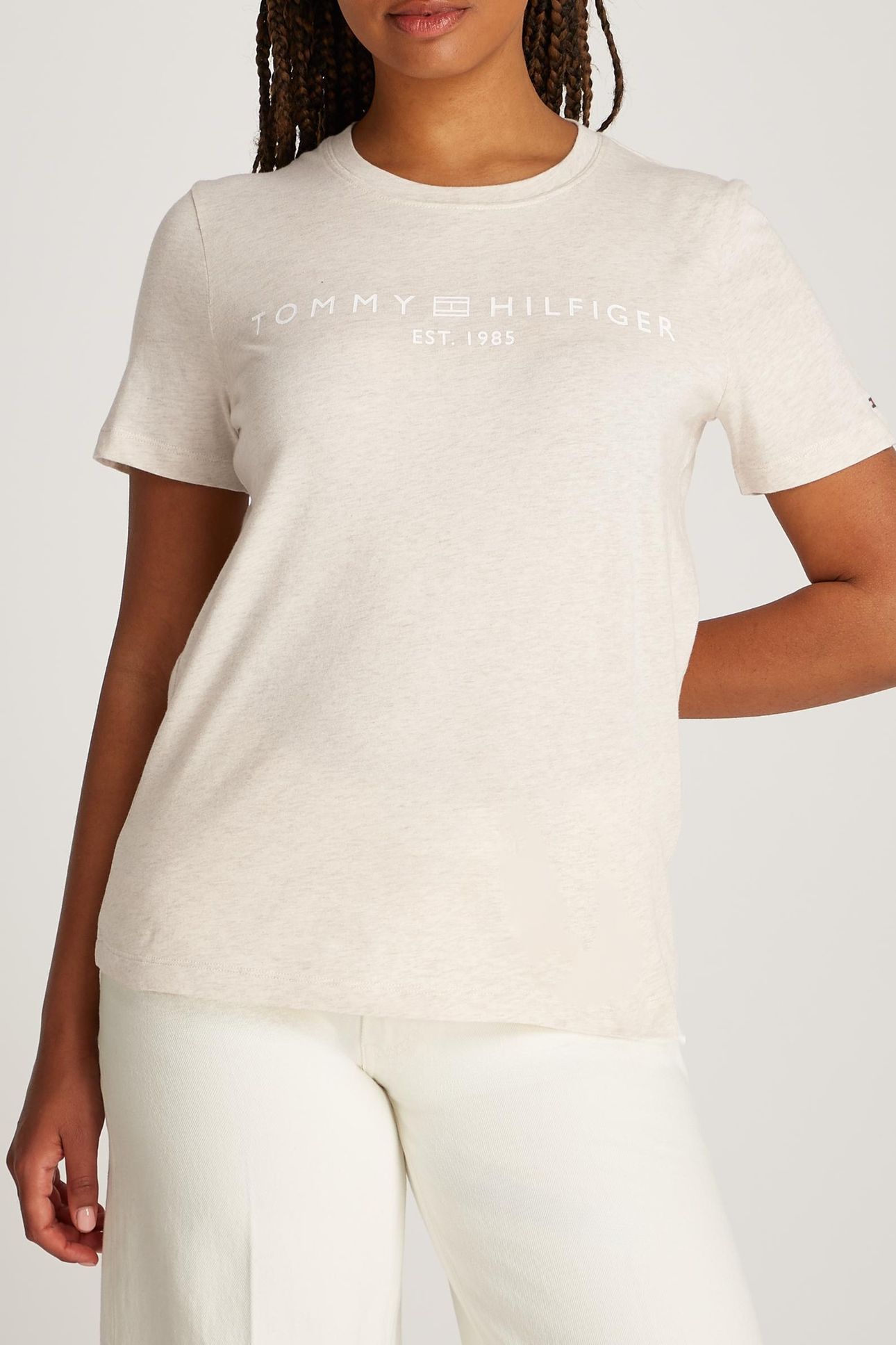 REG CORP LOGO C-NECK OATMILK HEATHER 1