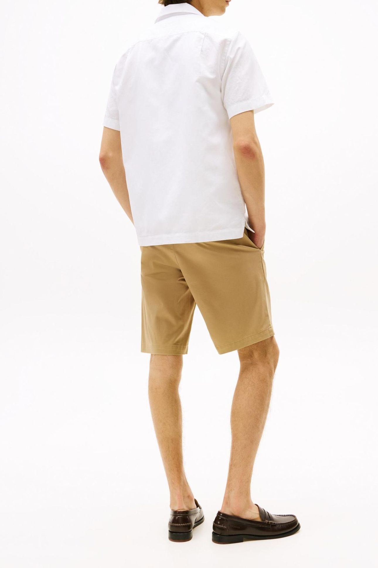 LINEN BLEND SOLID SHIRT WHITE 3