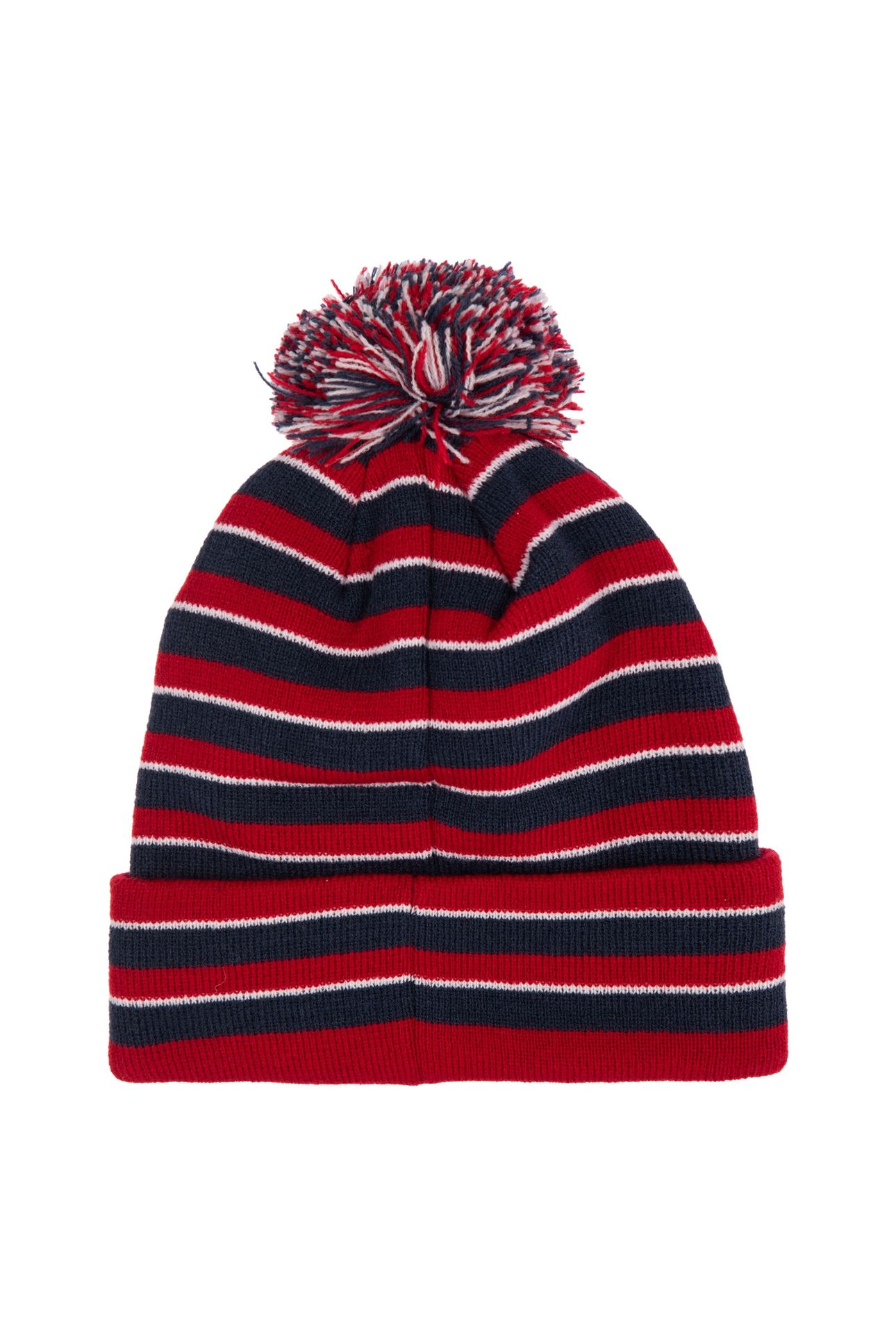 UNISEX LAN BATWING STRIPE BEANIE SET DRESS BLUES 2