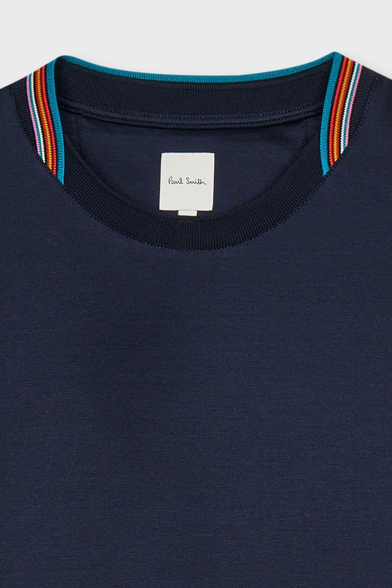 MENS STRIPE DETAIL TSHIRT VERY DARK NAVY 3