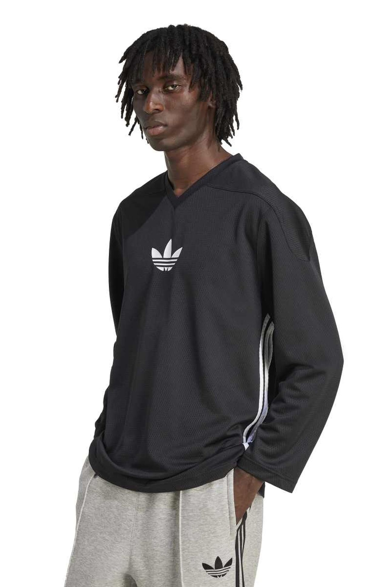 UNISEX MESH LS BLACK 1