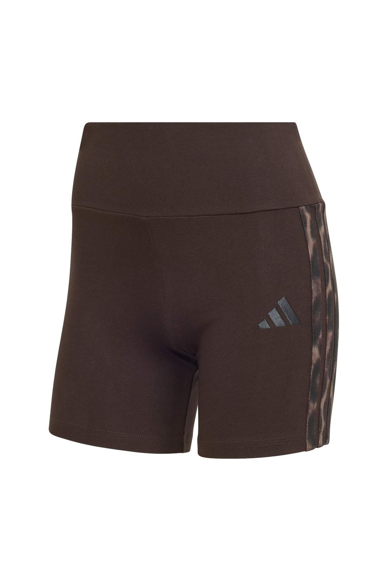 SEASONAL ESSENTIALS LEOPARD PRINT BIKER SHORTS AURORA COFFEE 5