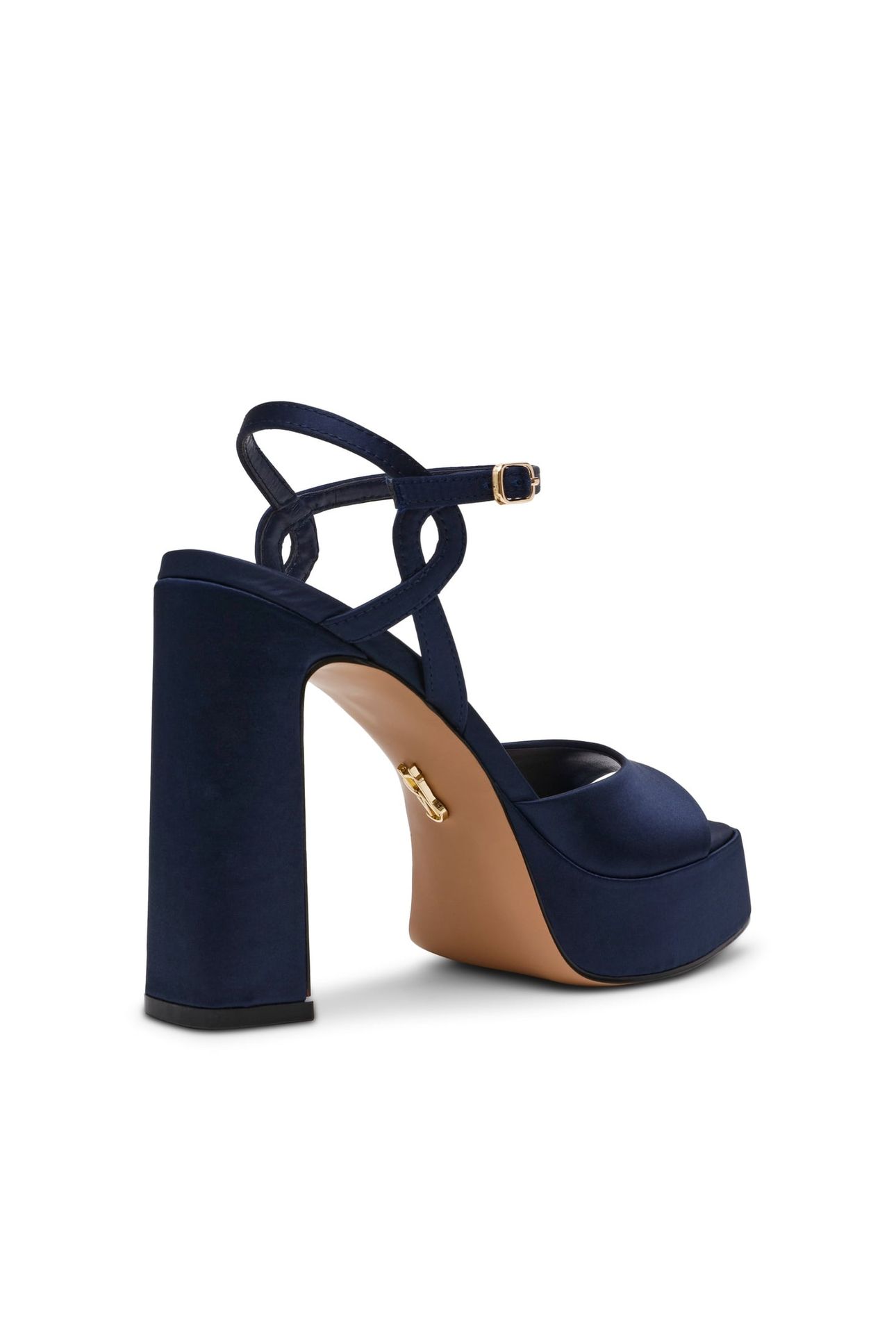 MILIANA SANDALS BLUE SATIN 4