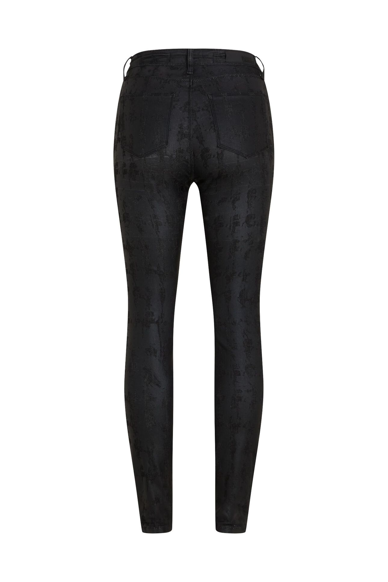 AOP SKINNY DENIM PANTS BLACK COATED KARL HEADS 6
