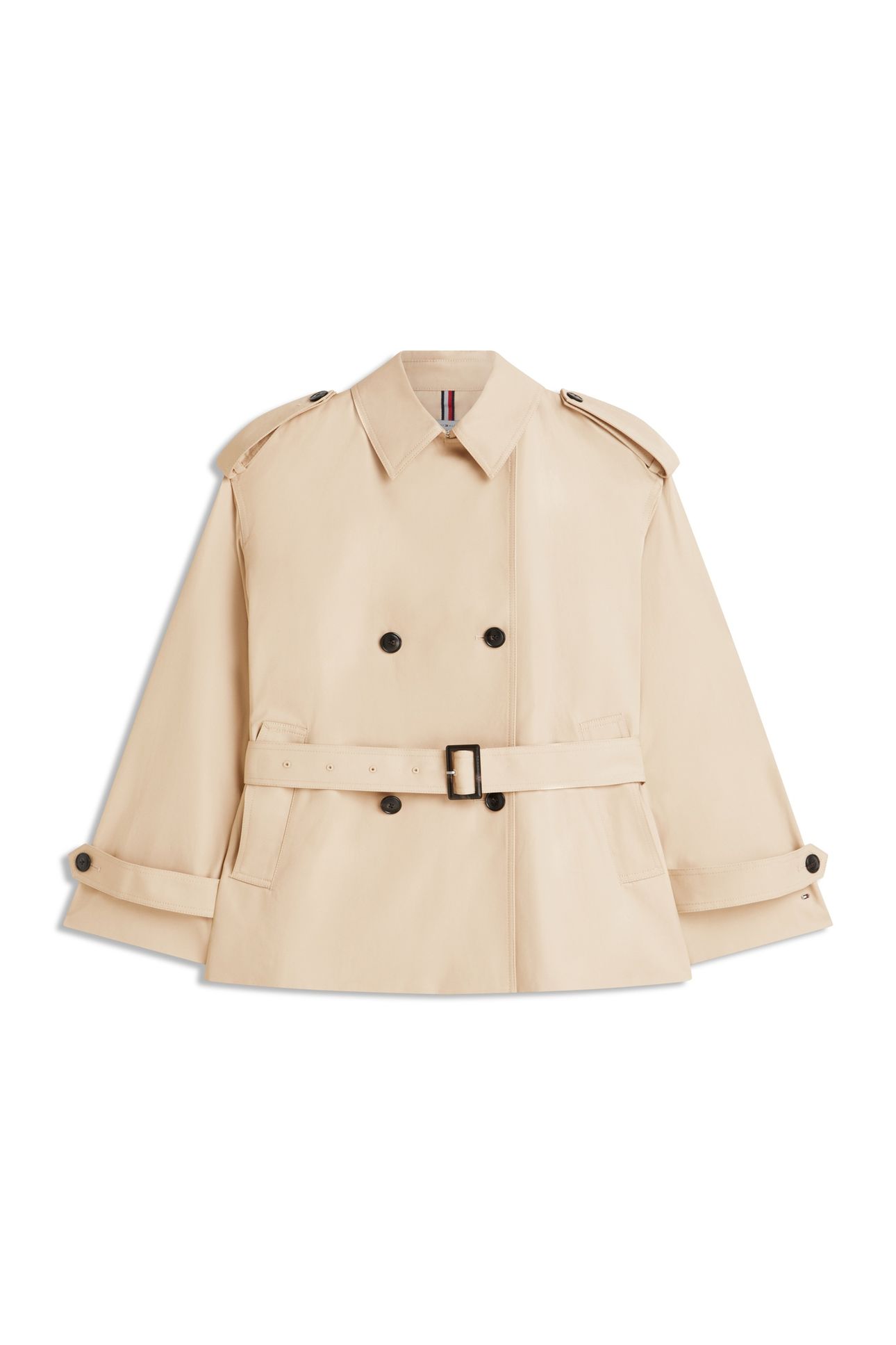 COTTON SHORT TRENCH BEIGE 6