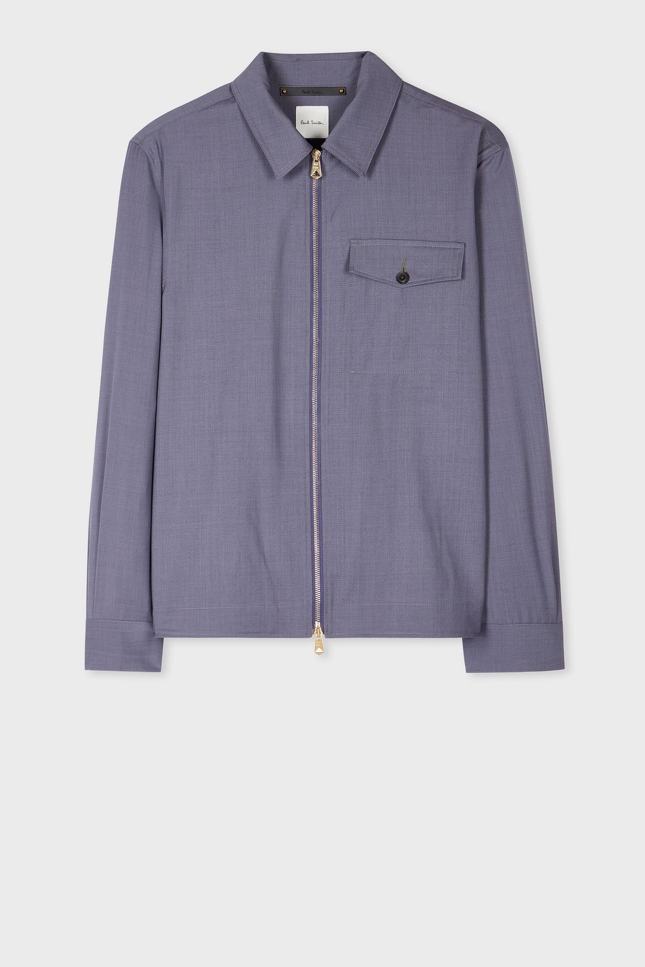 MENS ZIP SHIRT JACKET DARK VIOLET 8